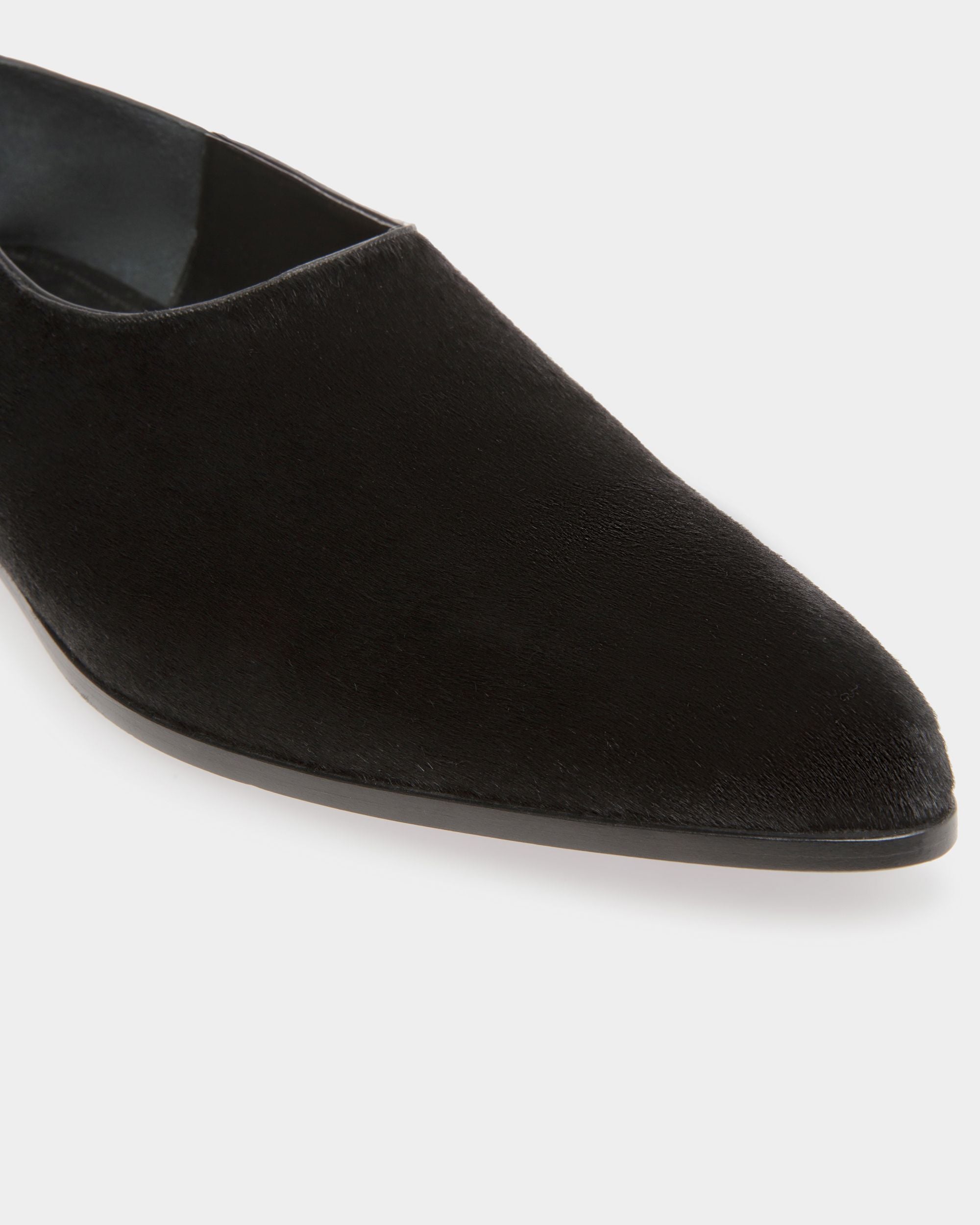Mocasines Planos Vegas De Piel De Becerro Negra Con Pelo - Hombre - Bally - 06
