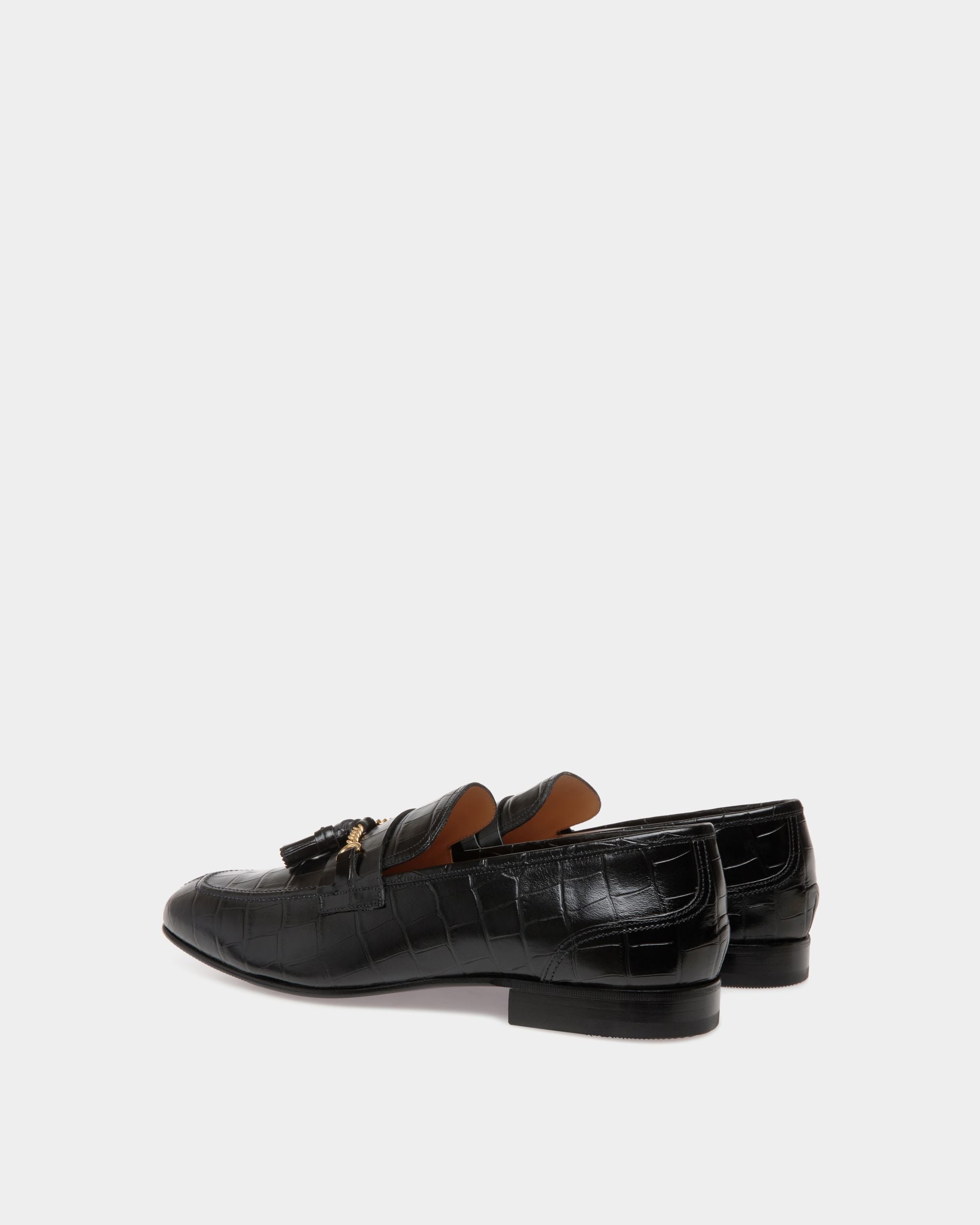 Suisse Loafer In Black Leather - Hombre - Bally - 03