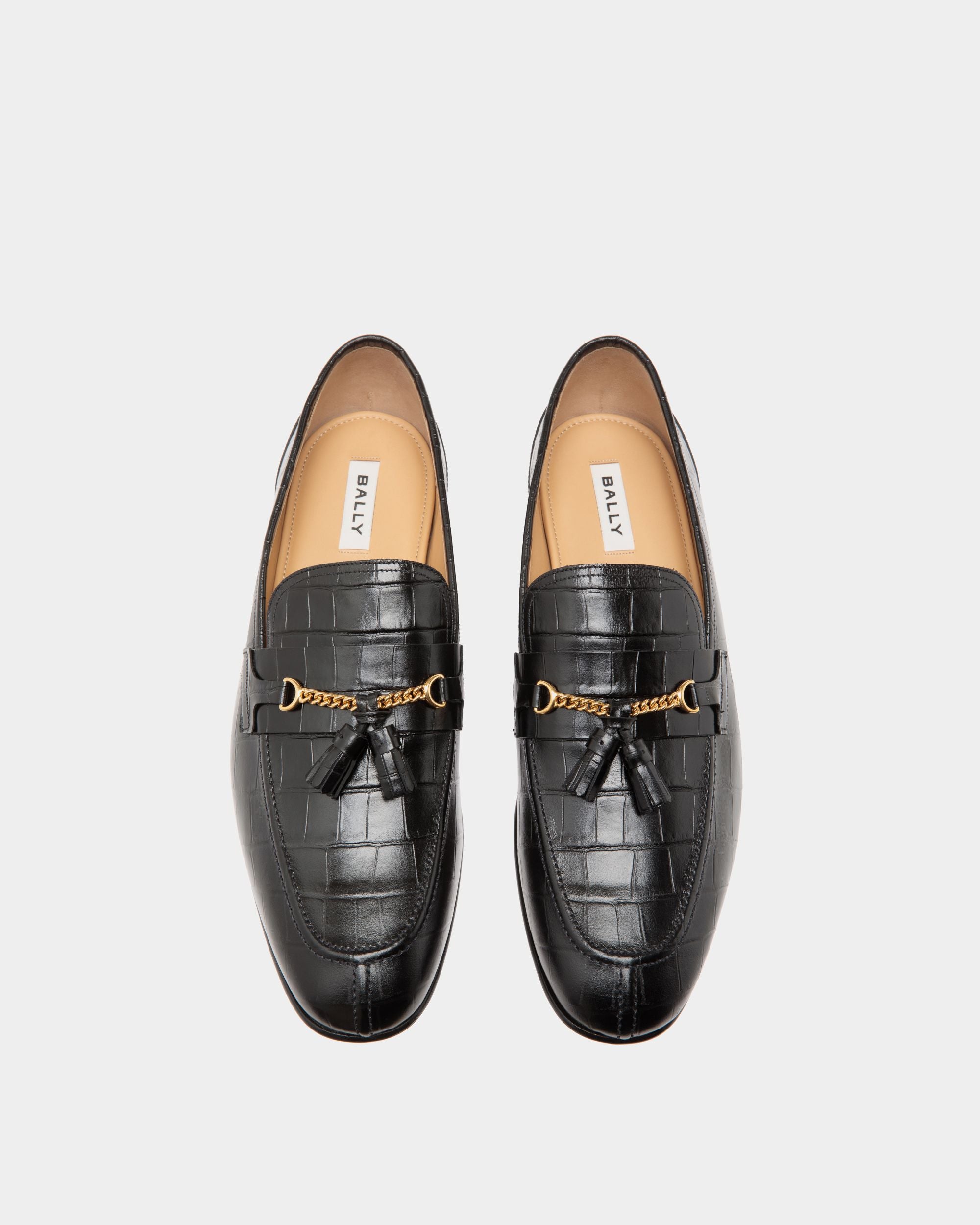 Suisse Loafer In Black Leather - Hombre - Bally - 04