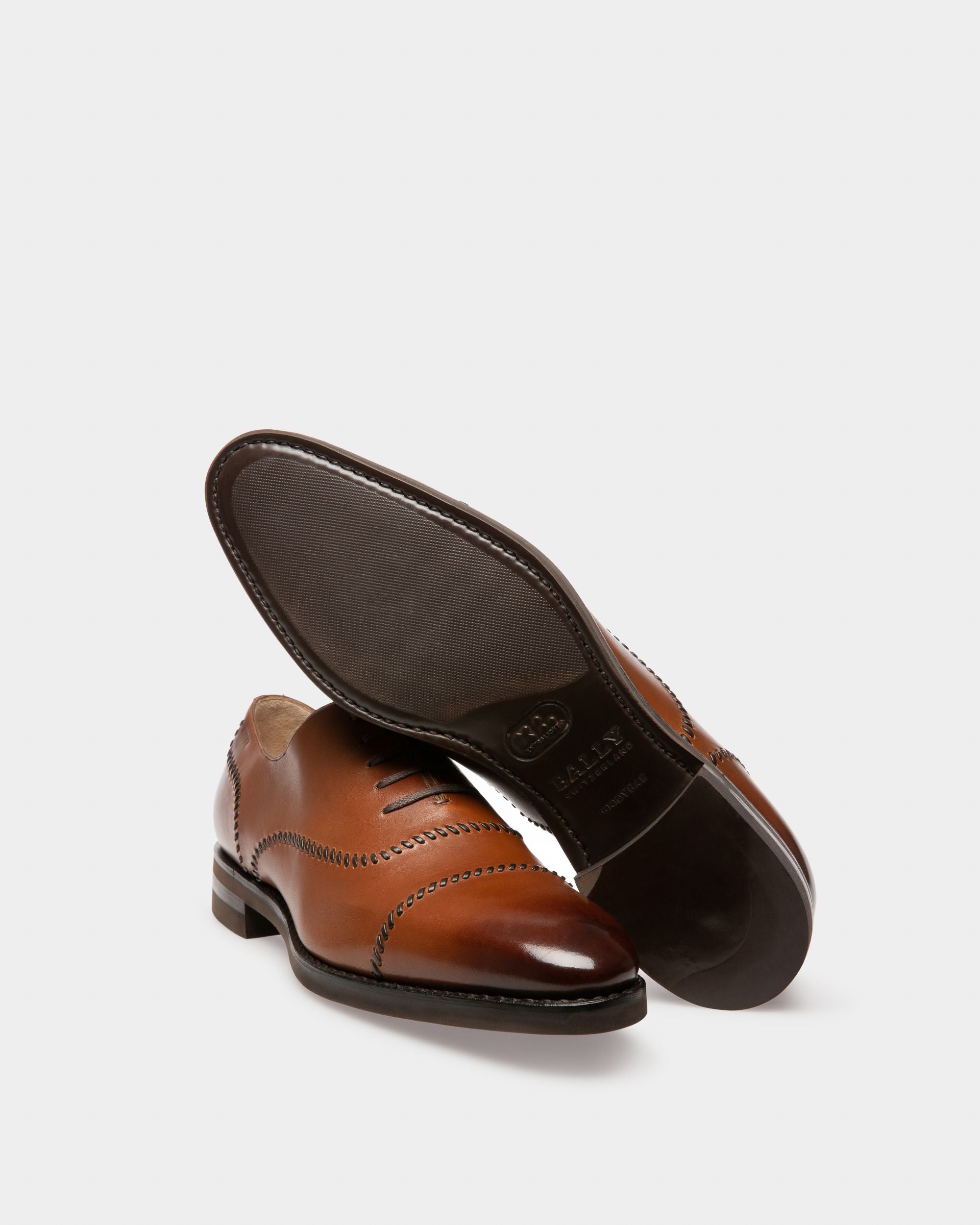 Scleyr Zapato Oxford En Cuero Marrón - Hombre - Bally - 05