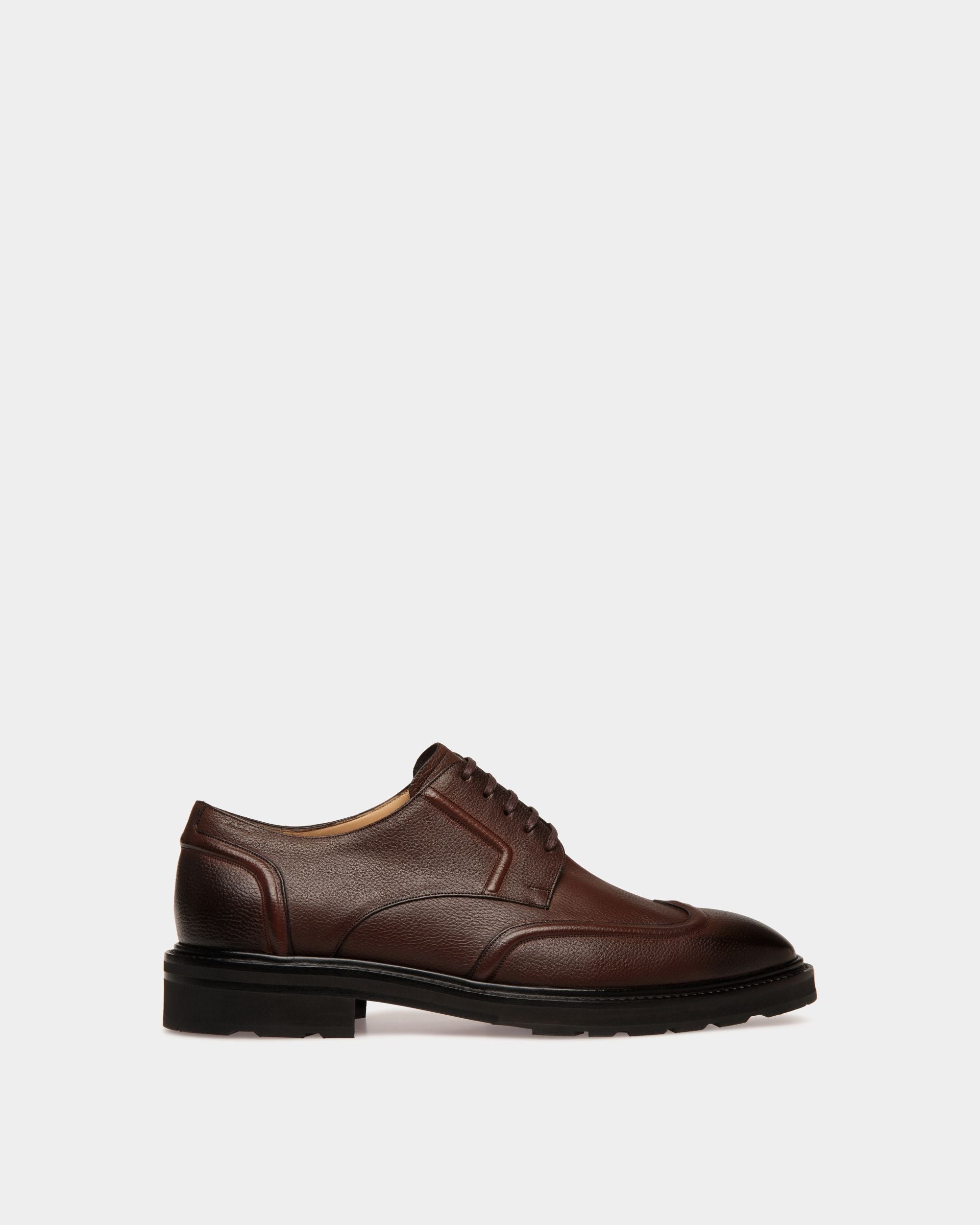 Zapato Derby Meyrin De Piel Marrón - Hombre - Bally - 01