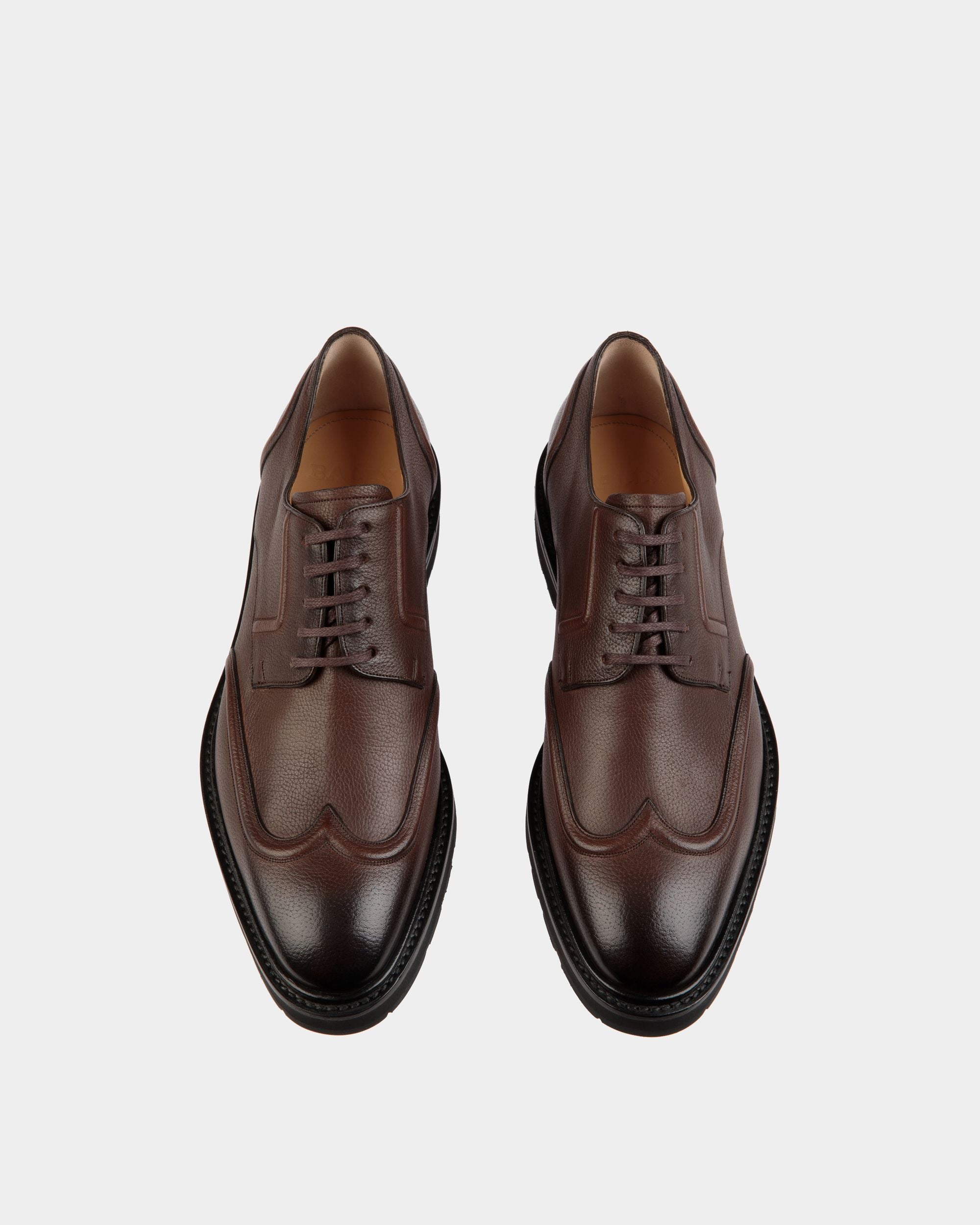 Zapato Derby Meyrin De Piel Marrón - Hombre - Bally - 05