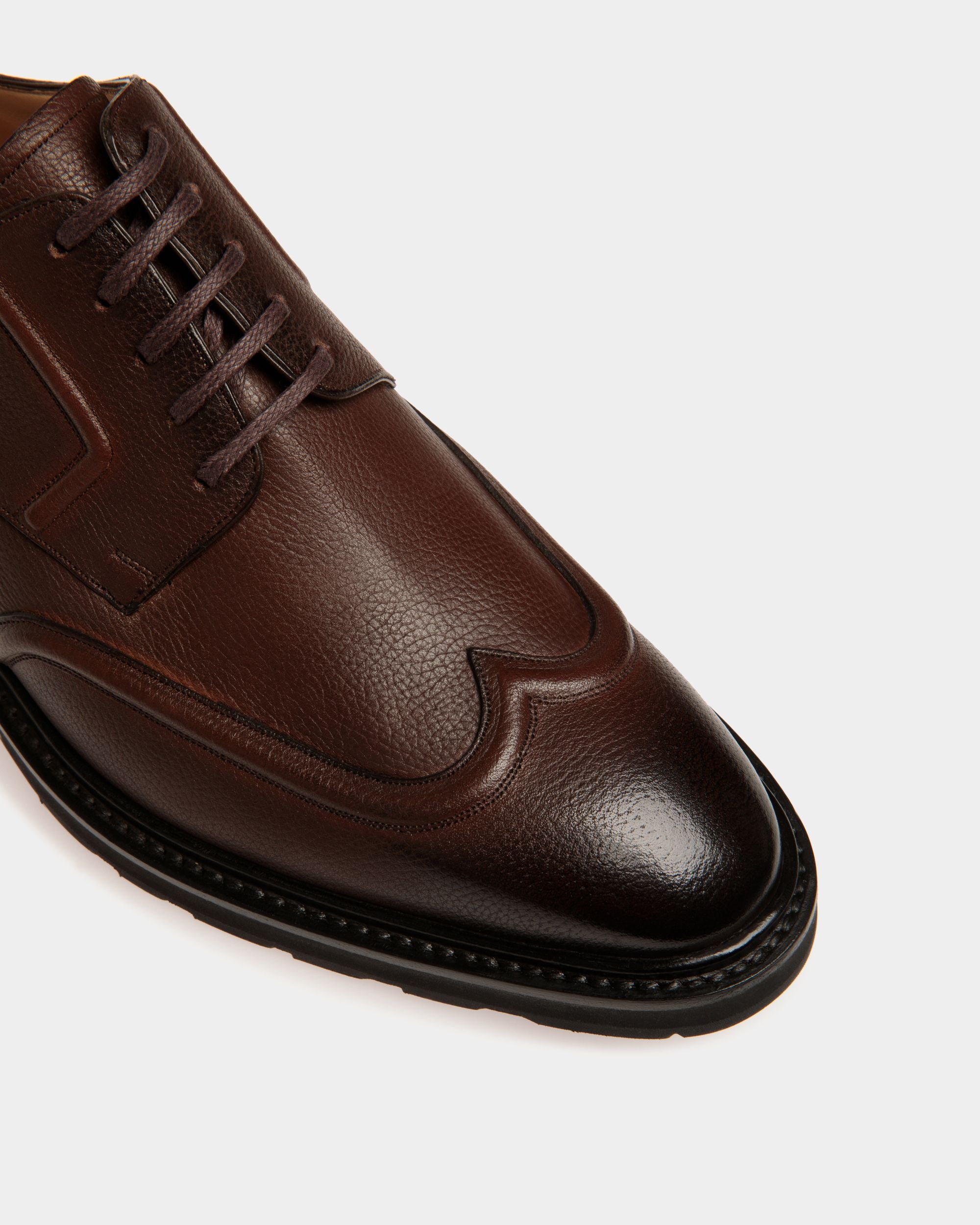 Zapato Derby Meyrin De Piel Marrón - Hombre - Bally - 06