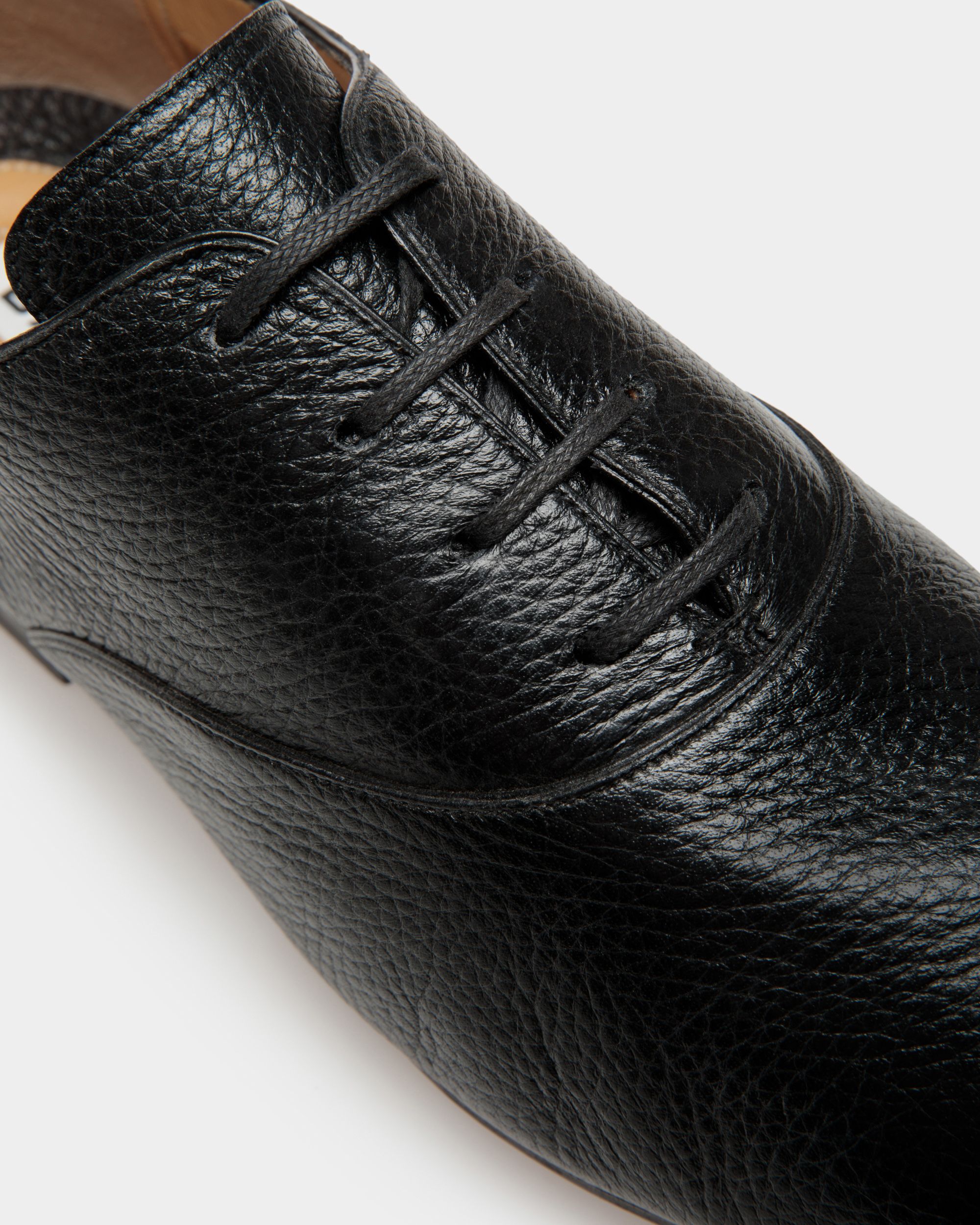 Men s Pinte Oxfords In Black Leather Bally