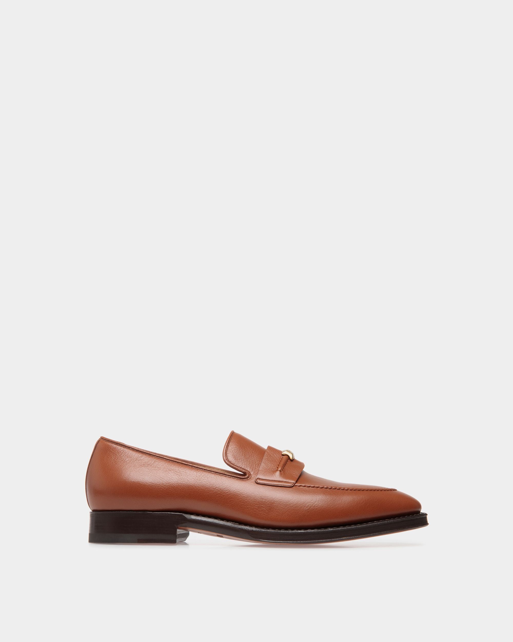 Mocasín Scribe De Piel Granulada Marrón - Hombre - Bally - 01