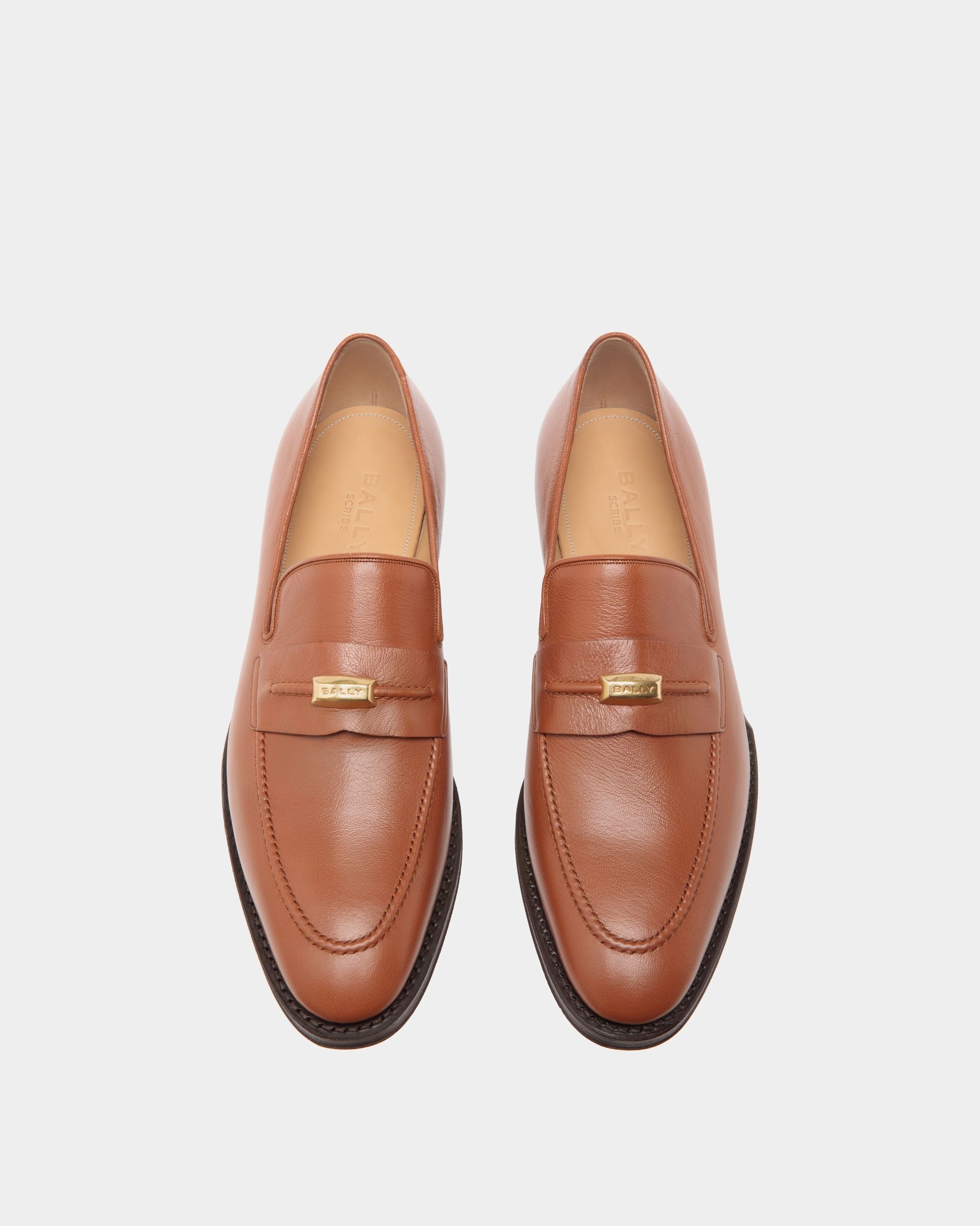 Mocasín Scribe De Piel Granulada Marrón - Hombre - Bally - 04
