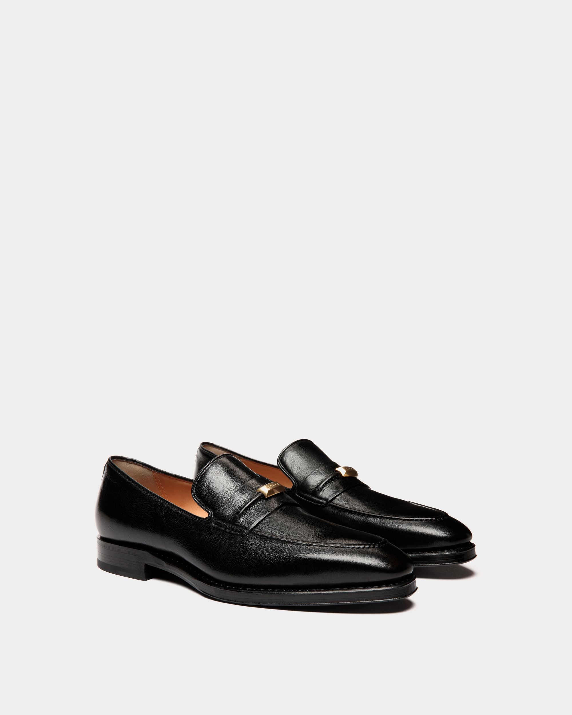 Mocasín Scribe De Piel Negra - Hombre - Bally - 02