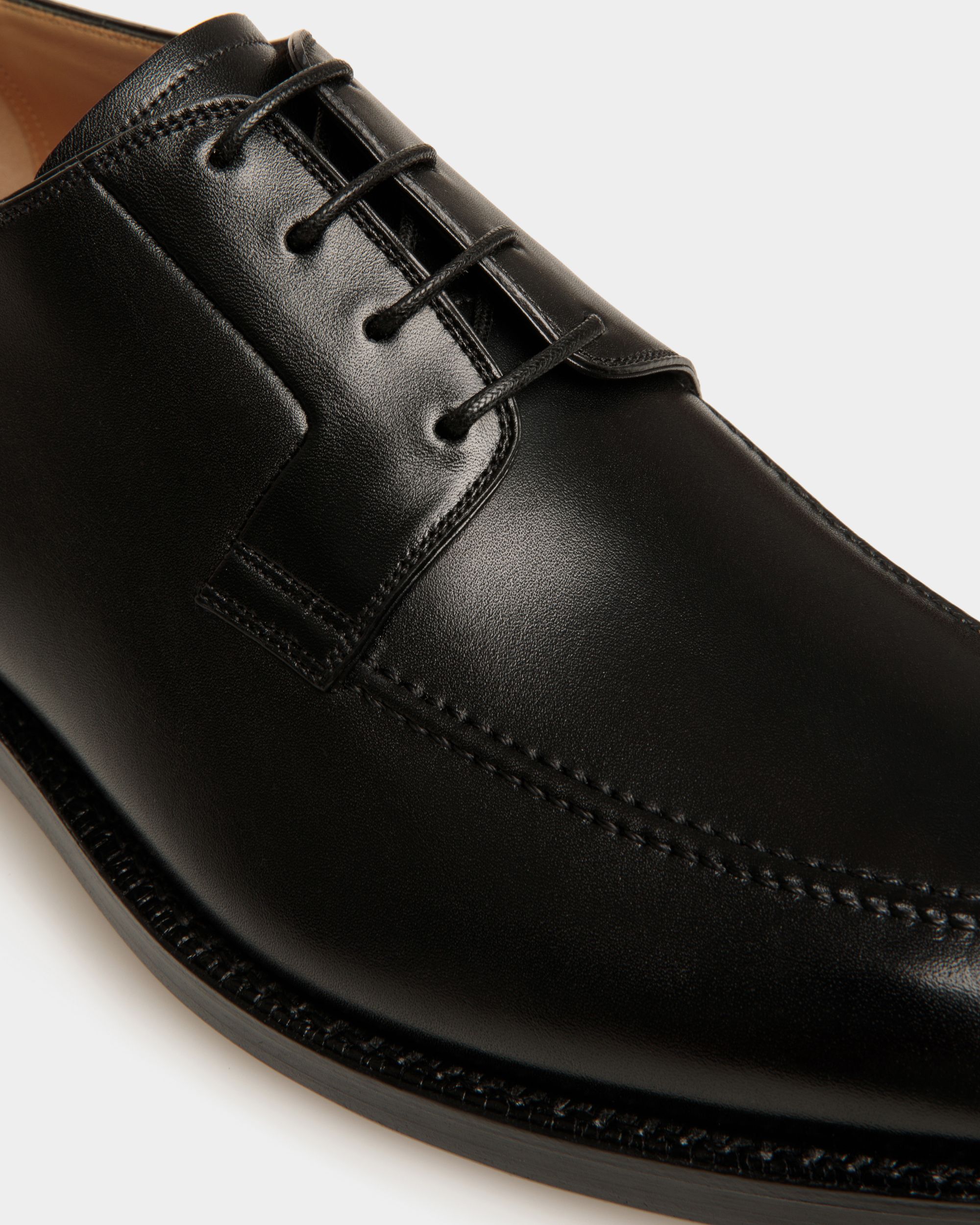 Derby Schoenen De Piel En Negro - Hombre - Bally - 04