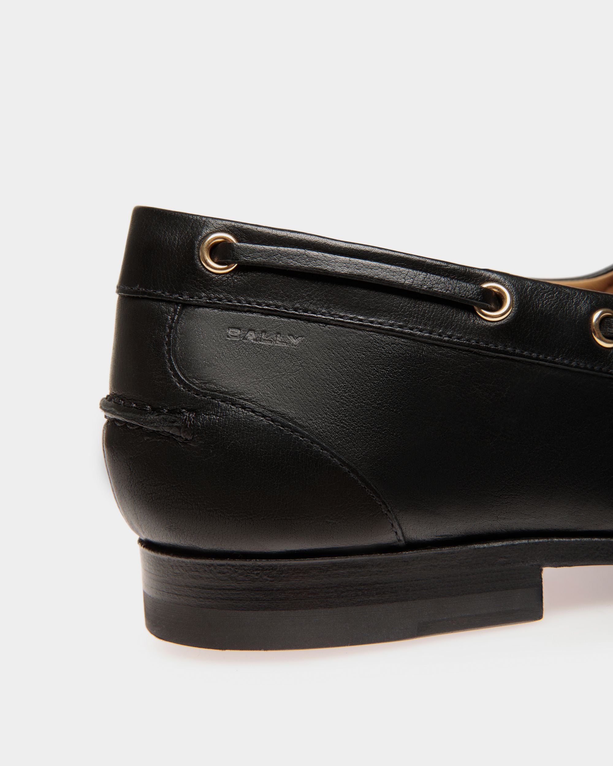 Mocasín Plume De Piel Negra - Hombre - Bally - 05