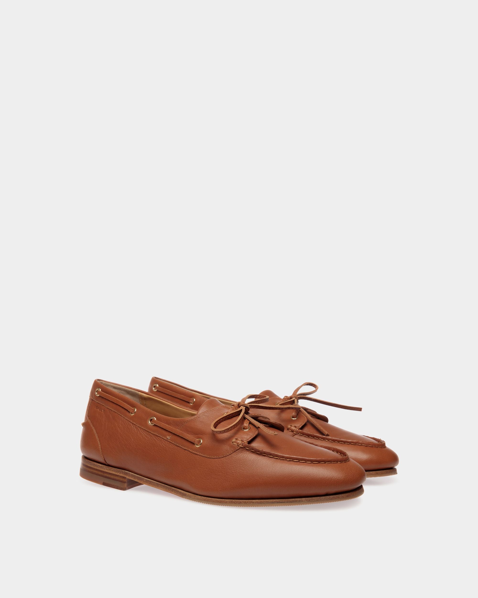 Mocasín Plume De Piel Marrón - Hombre - Bally - 03