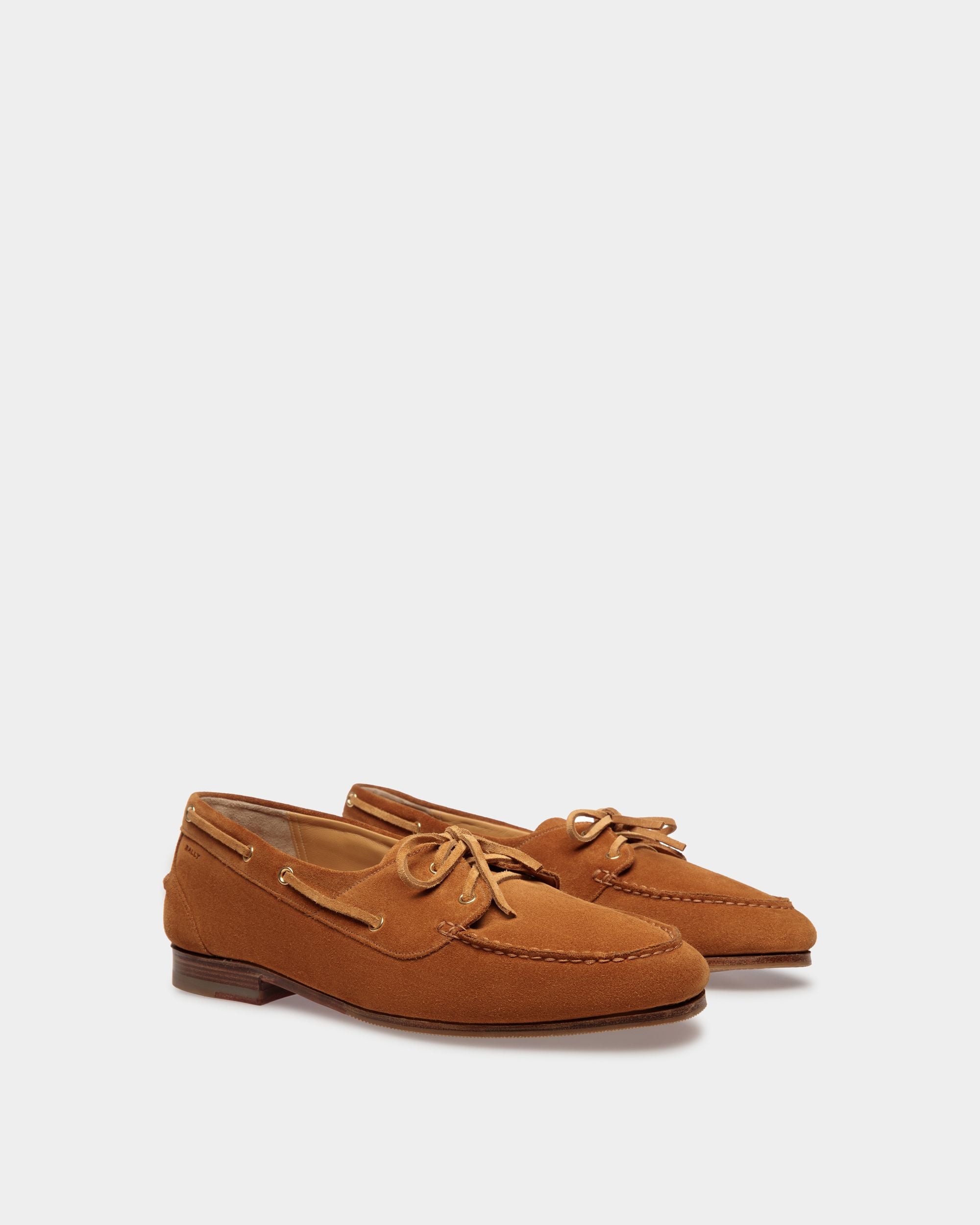 Plume Moccasin in Brown Suede - Men's - Bally - 03