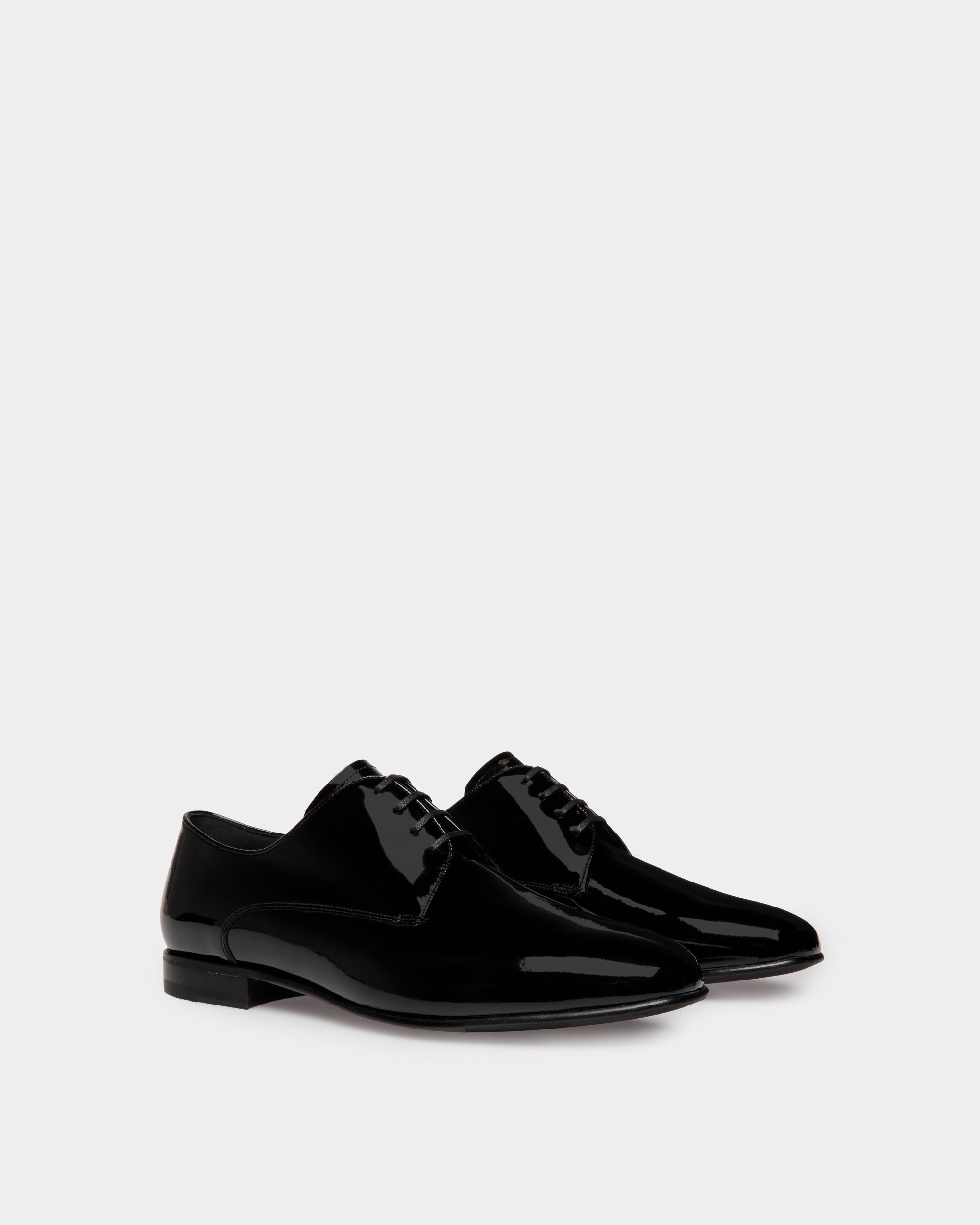Suisse Derby in Black Patent Leather - Men's - Bally - 03