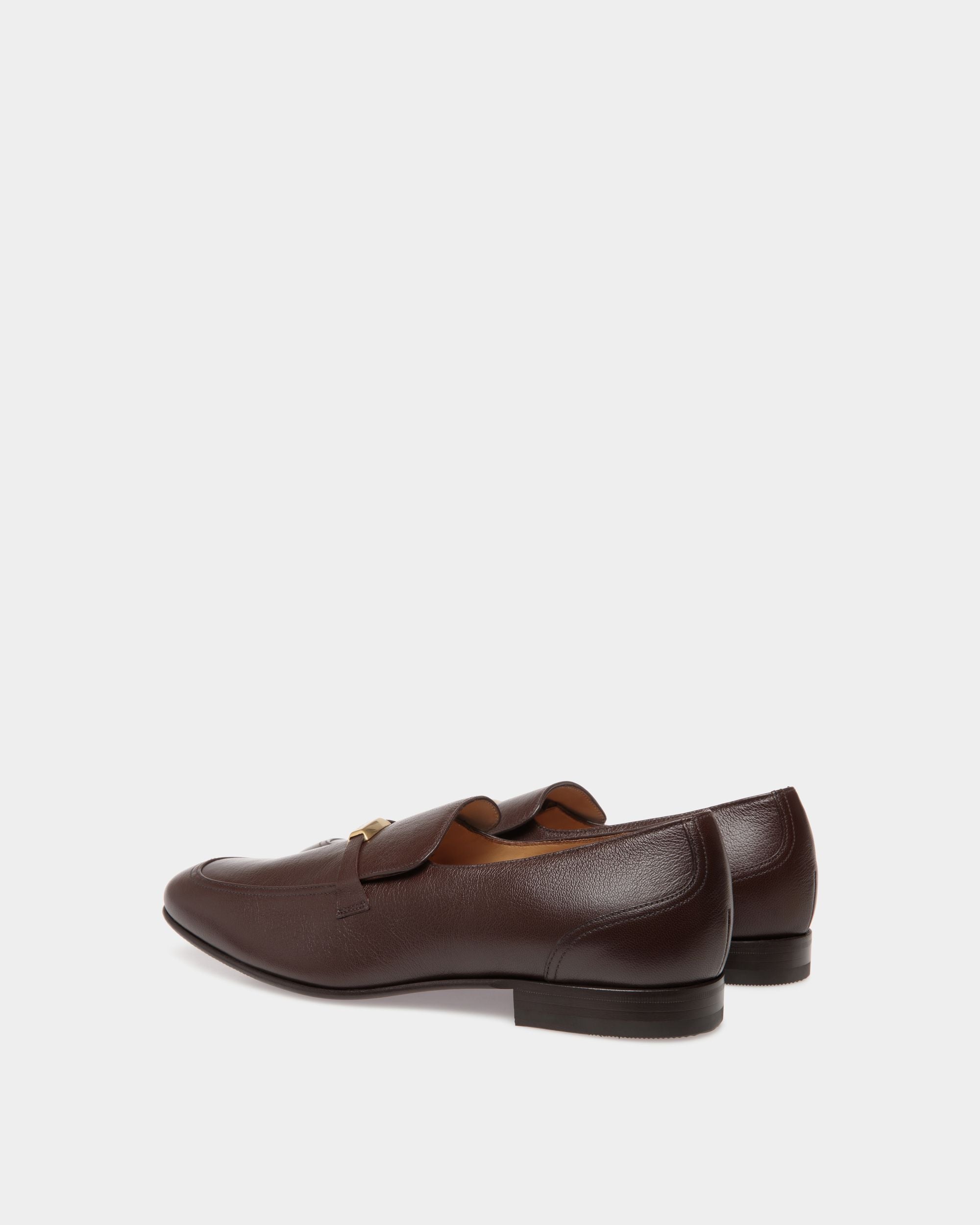 Loafer In Brown Leather - Men's - Bally - 03