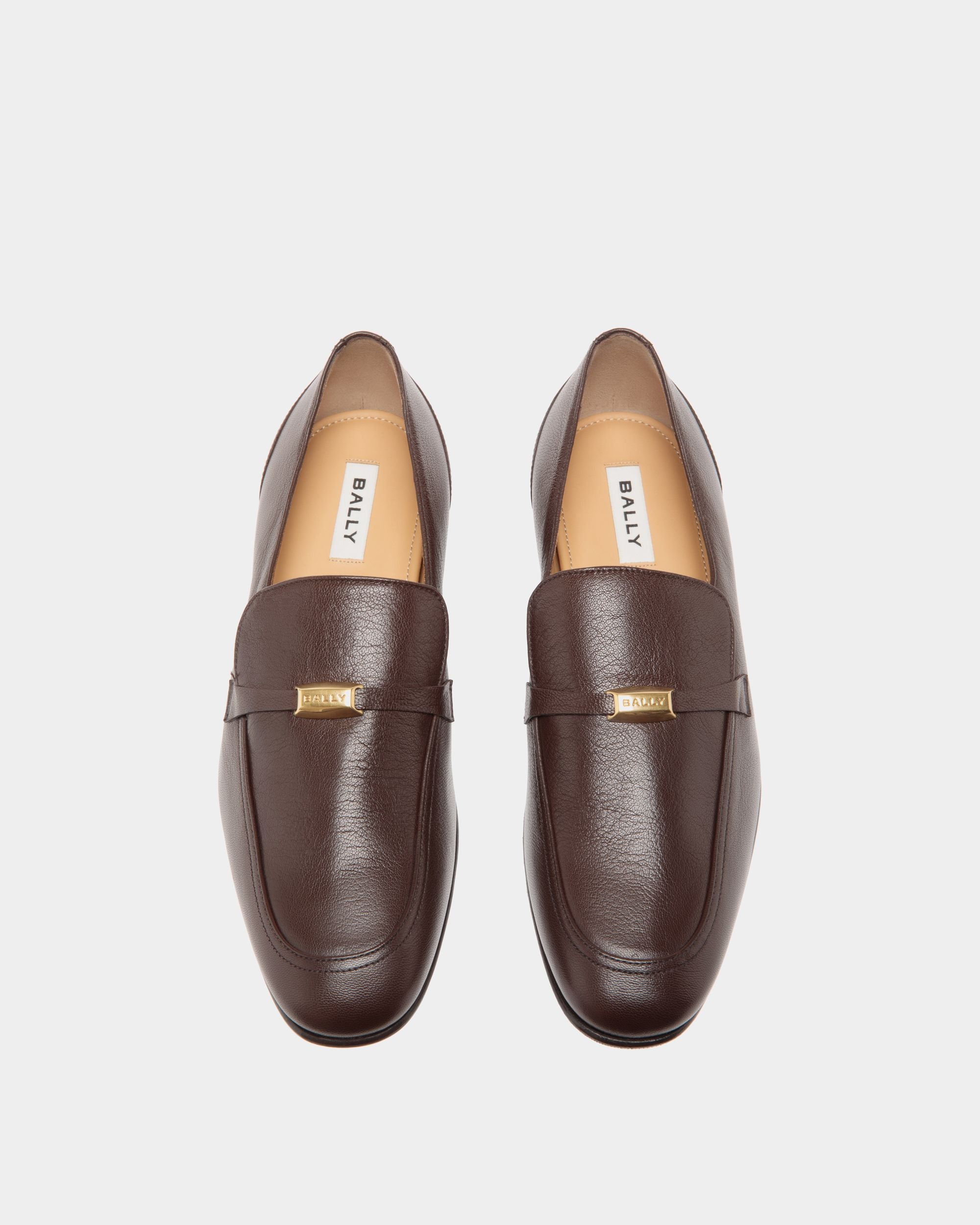 Loafer In Brown Leather - Men's - Bally - 04