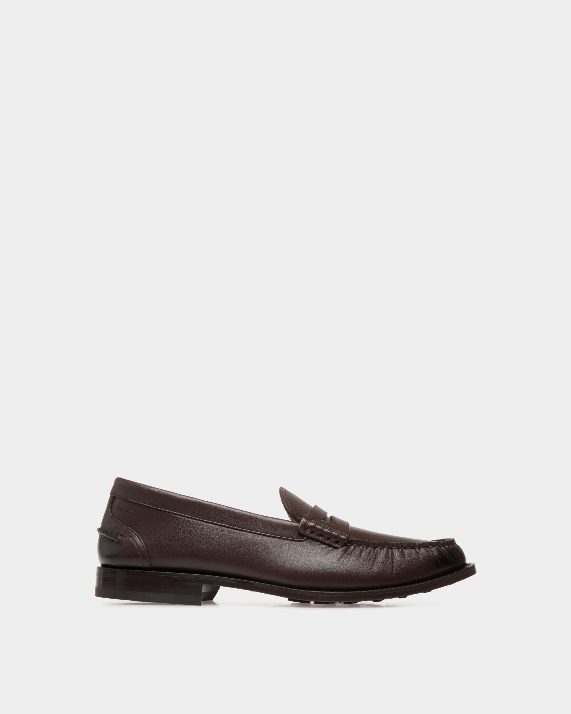 Oregon Moccassins In Brown Leather - Men's - Bally - 01