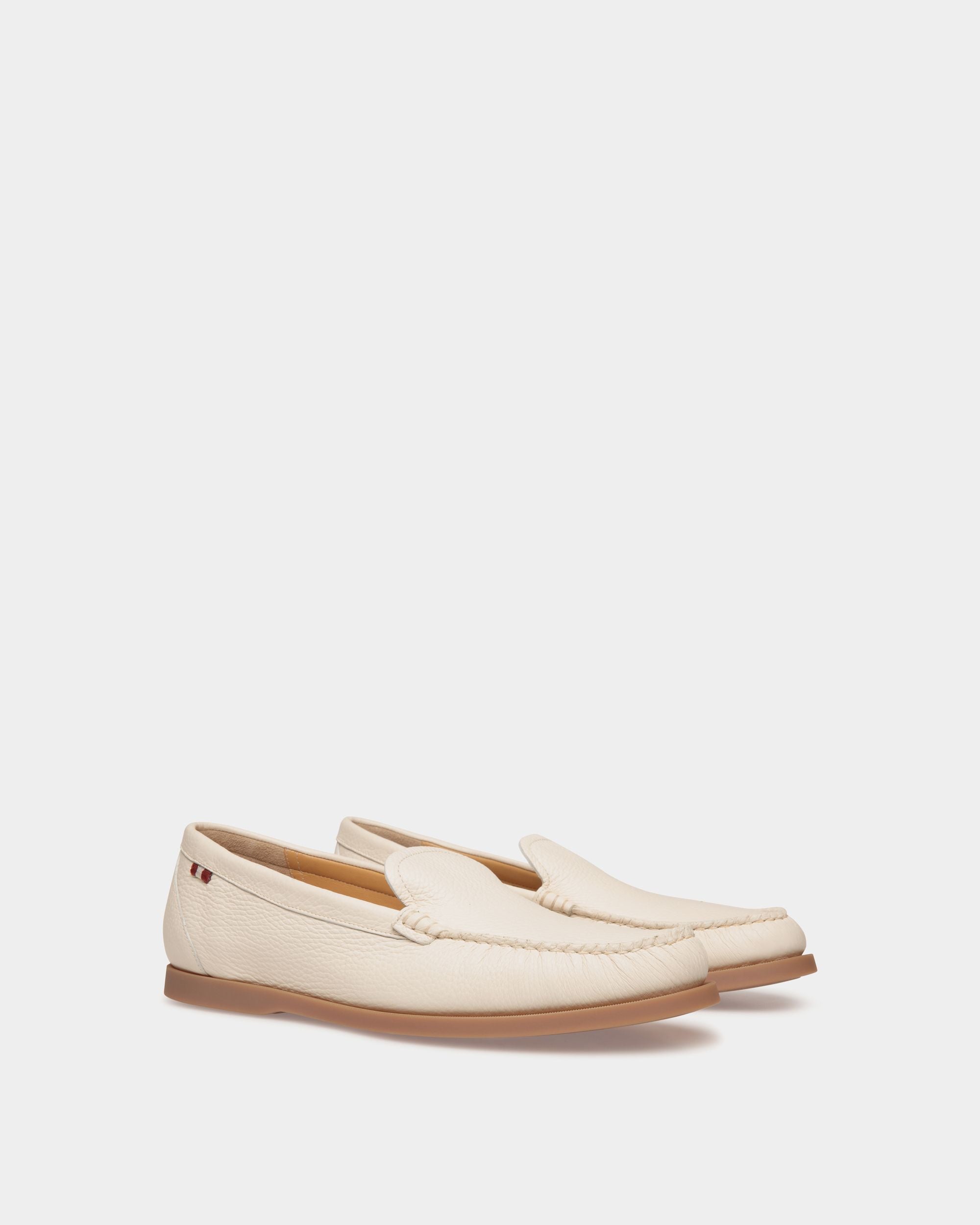 Mocasín Nelson De Piel De Ciervo Hueso - Hombre - Bally - 03