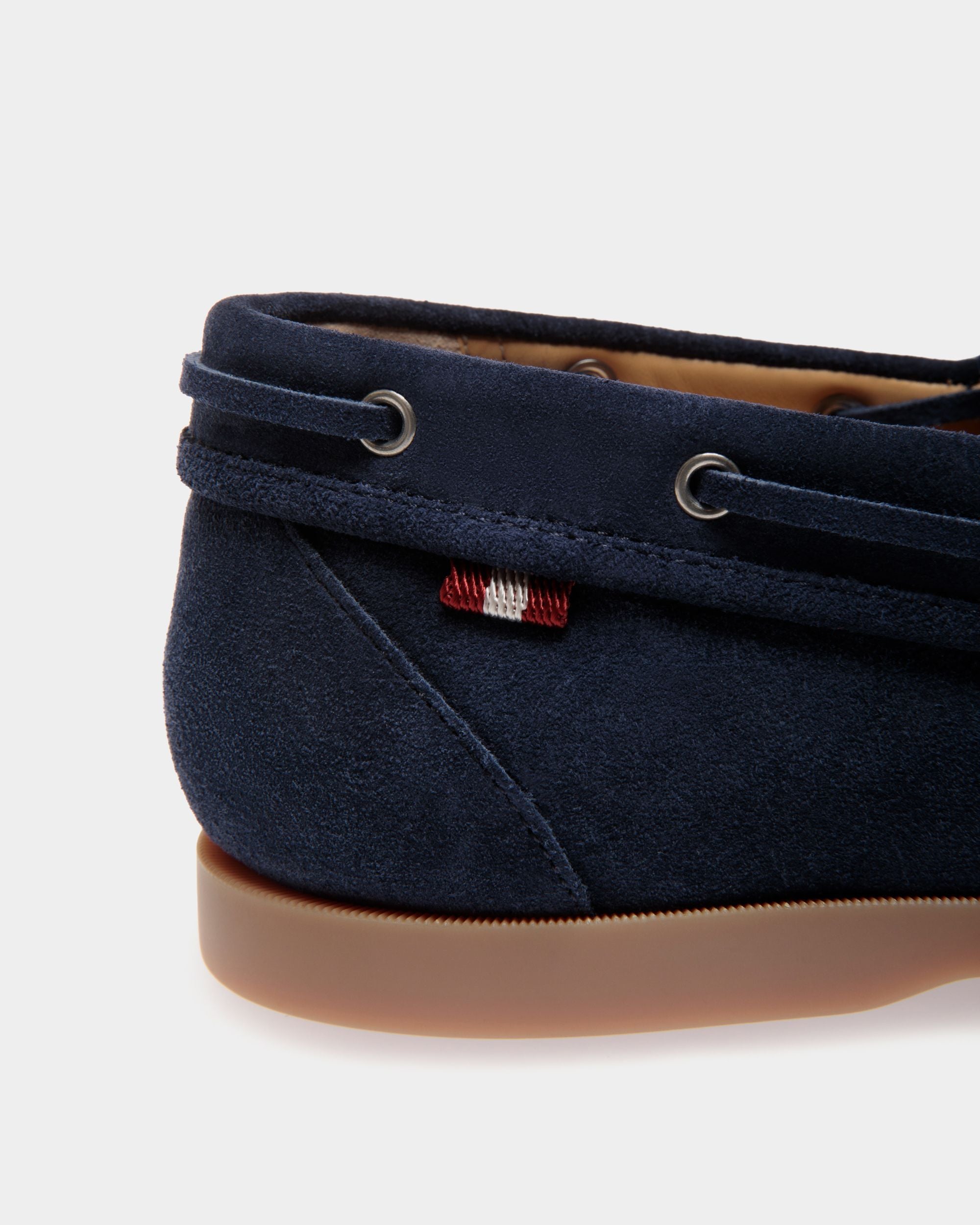 Nelson Moccassins In Blue Leather - Men's - Bally - 05