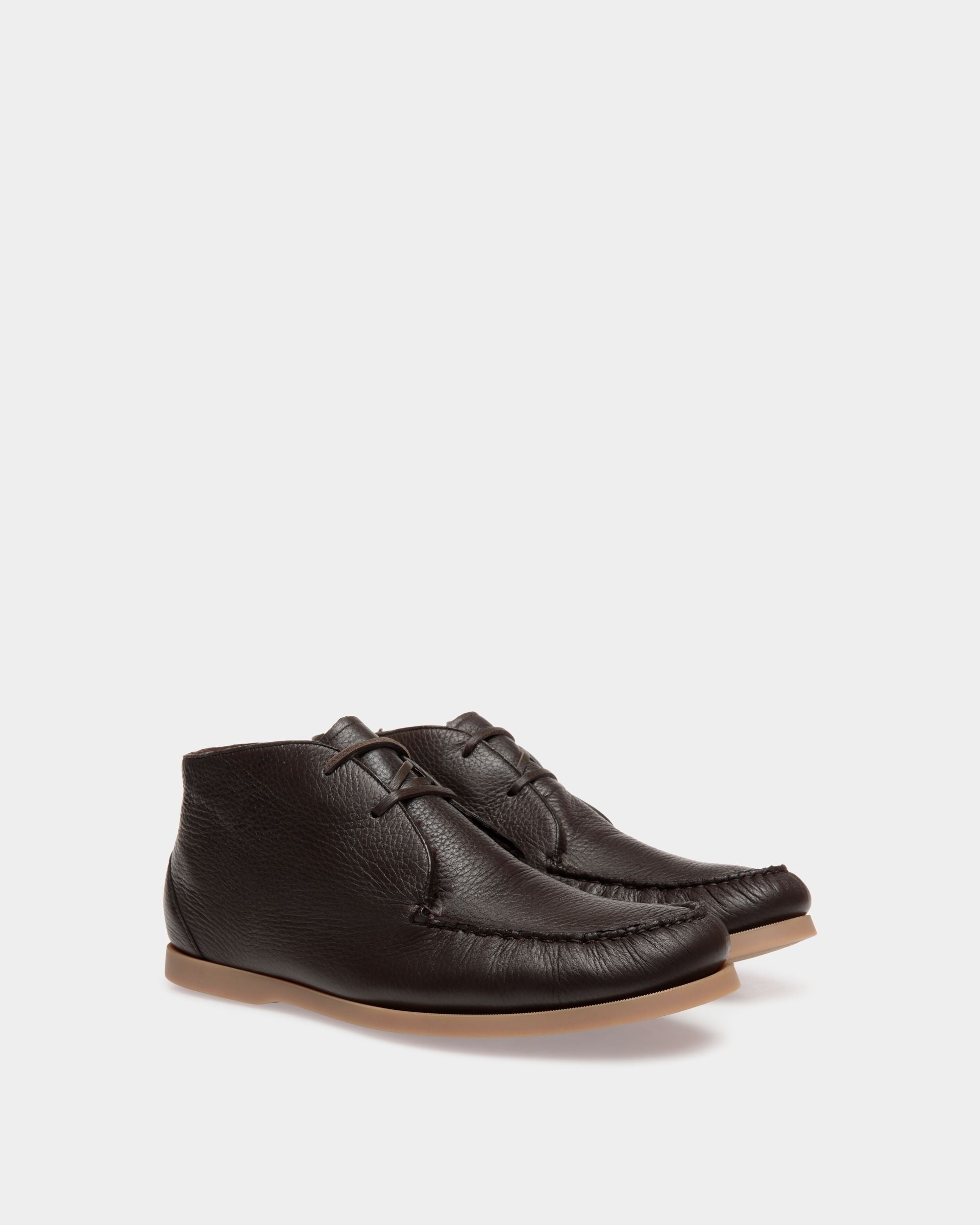 Nelson Moccassins In Brown Leather - Men's - Bally - 02