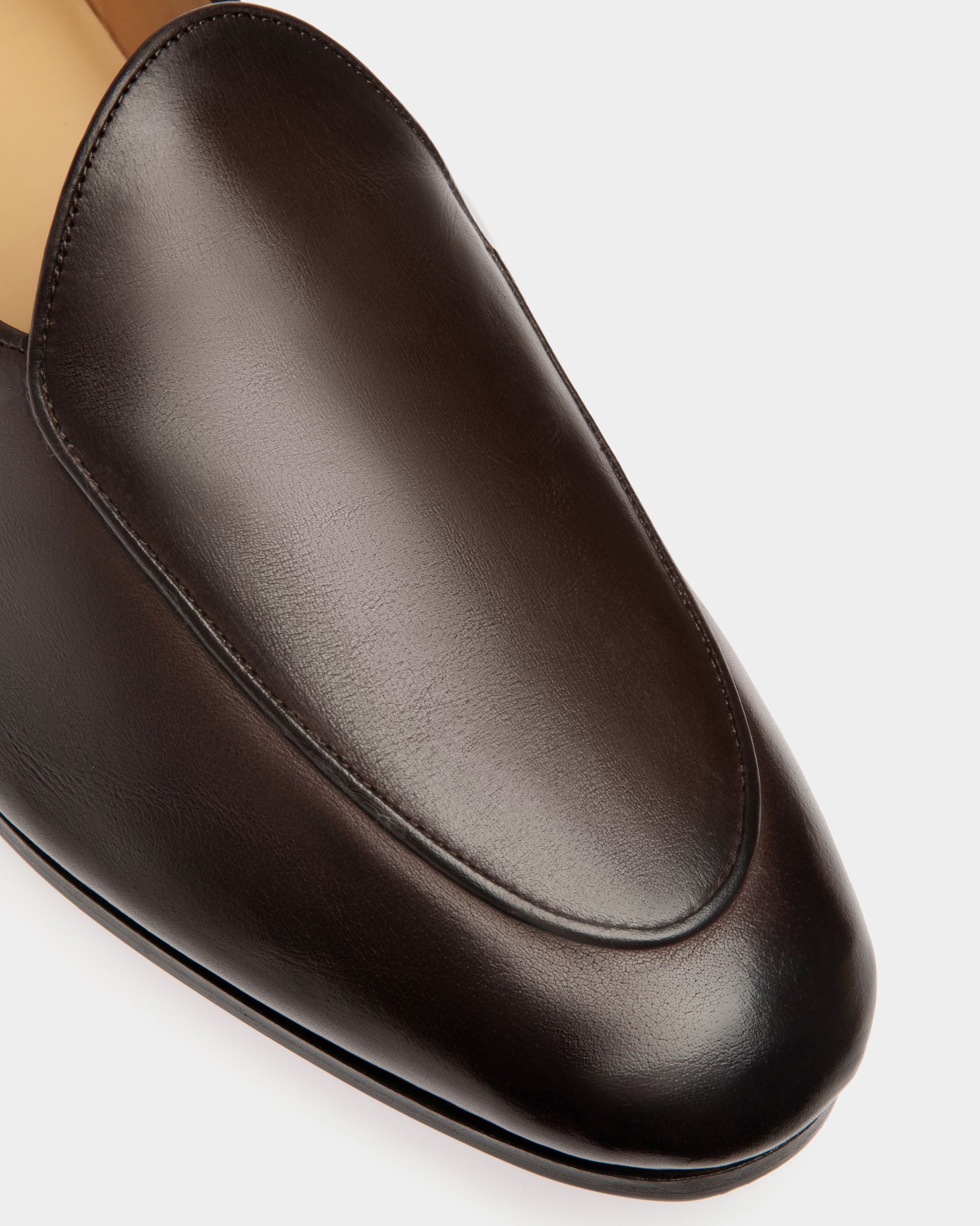 Mocasín Plume De Piel Ébano - Hombre - Bally - 05