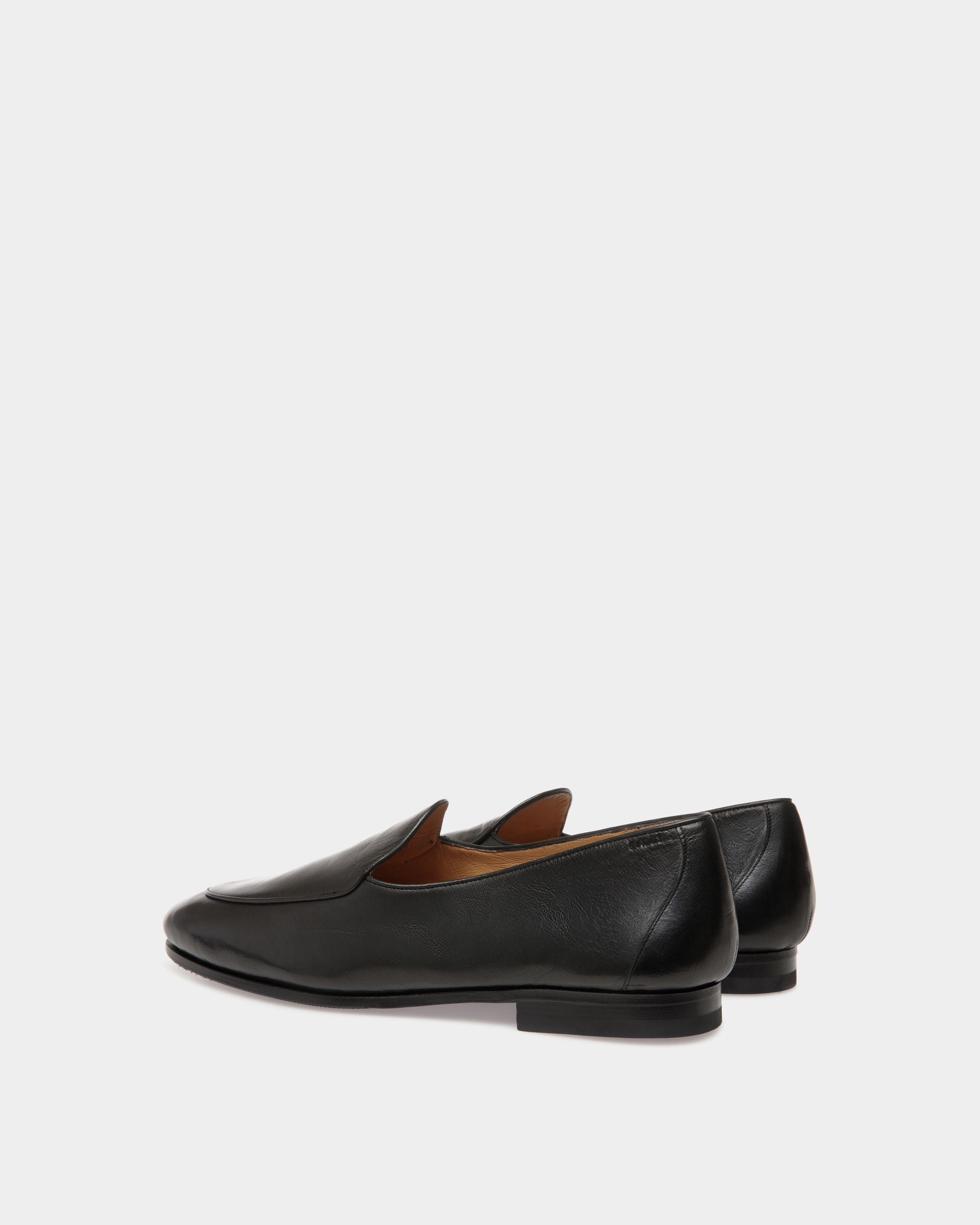 Plume Loafer In Black Leather - Men's - Bally - 03