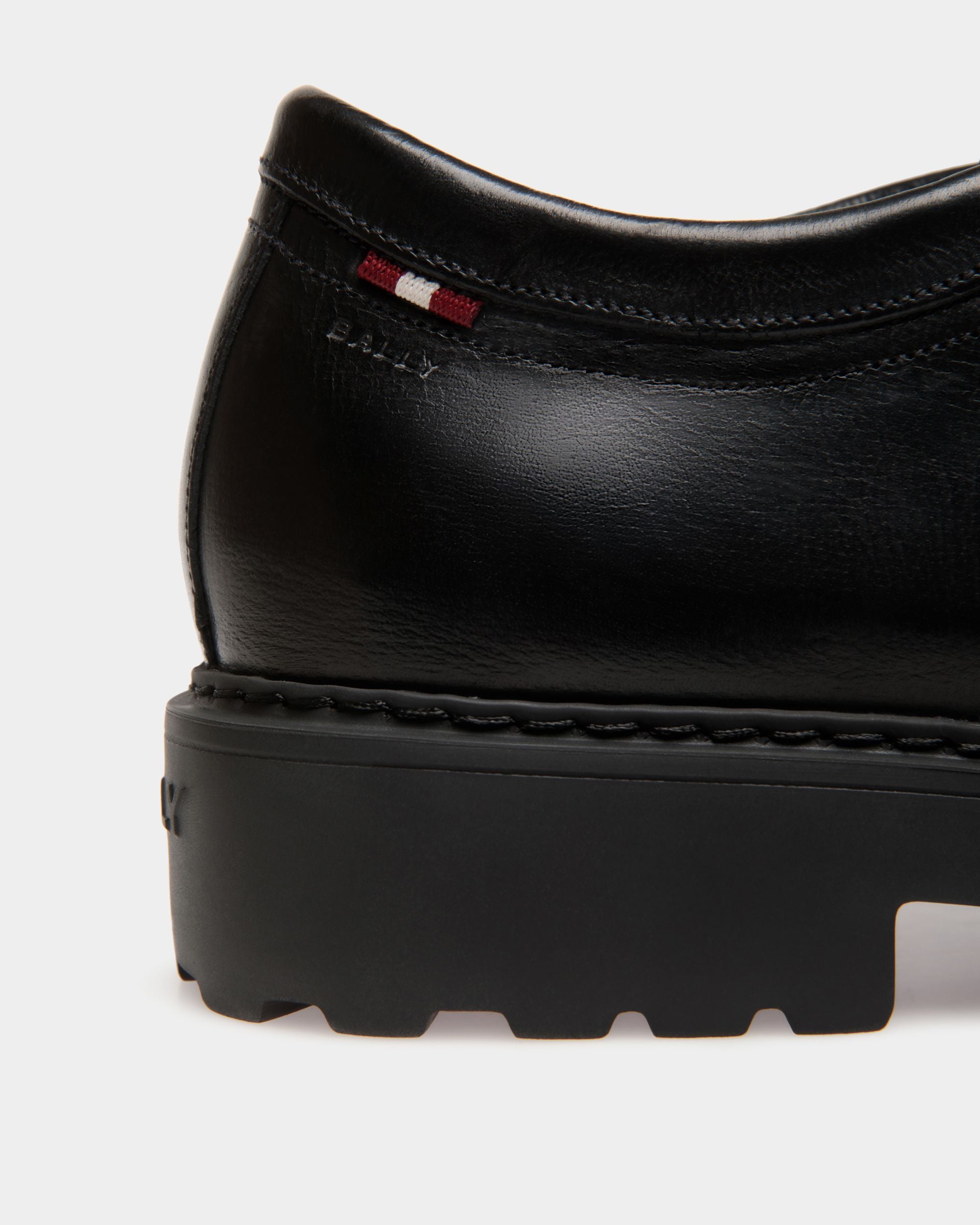 Gusto Derby in Black Leather - Hombre - Bally - 05