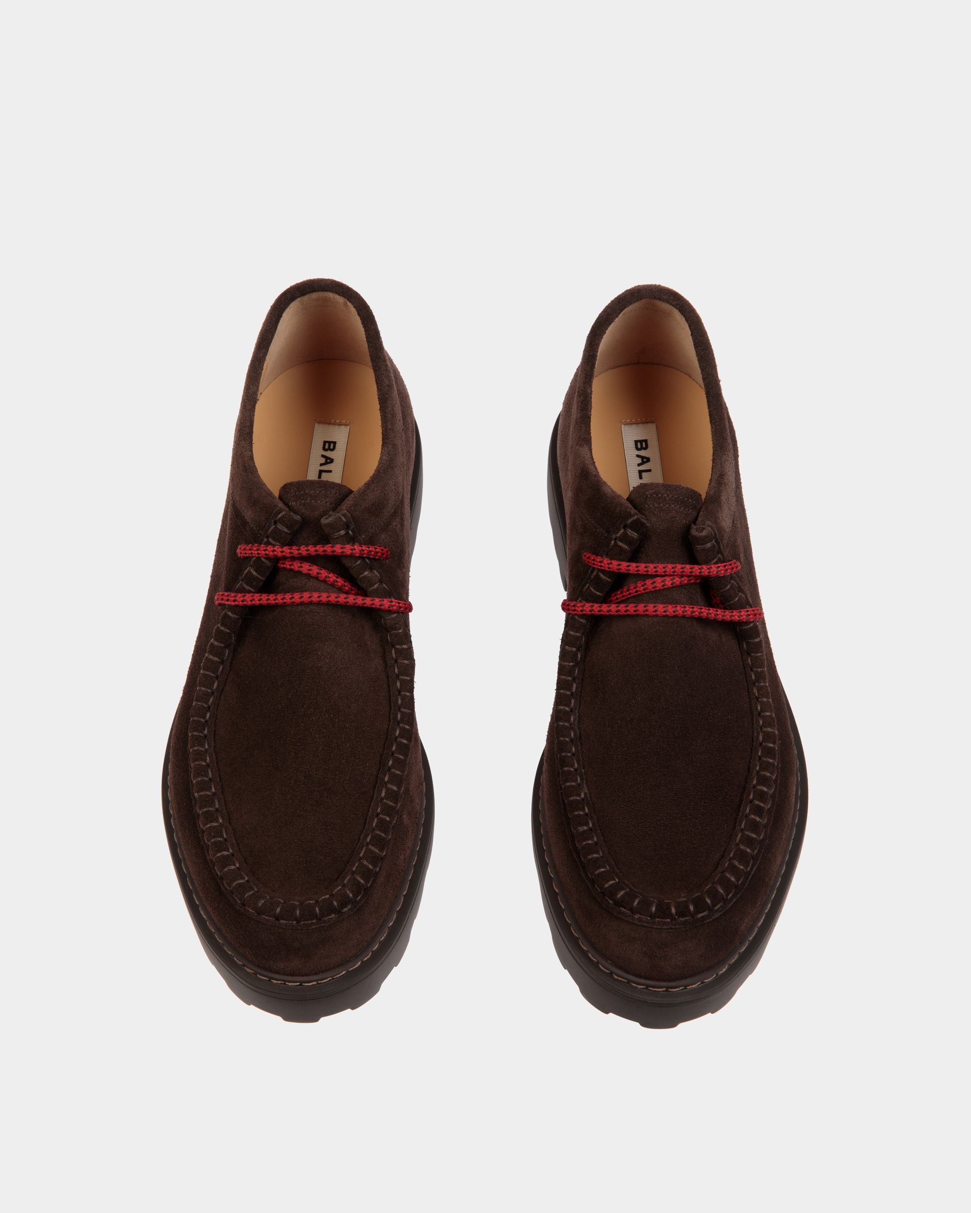 Gusto Derby in Ebano Suede - Men's - Bally - 05