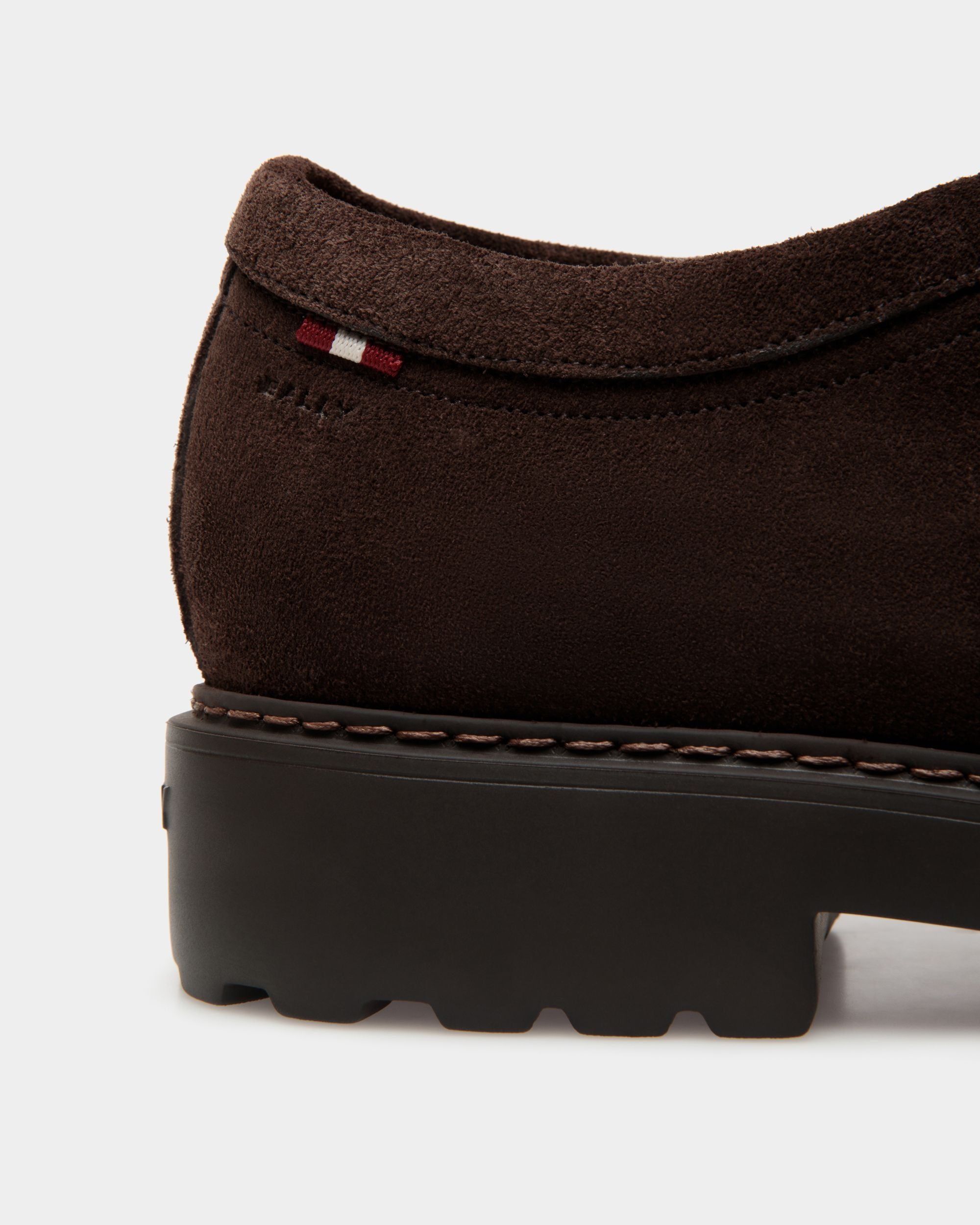 Gusto Derby in Ebano Suede - Men's - Bally - 06