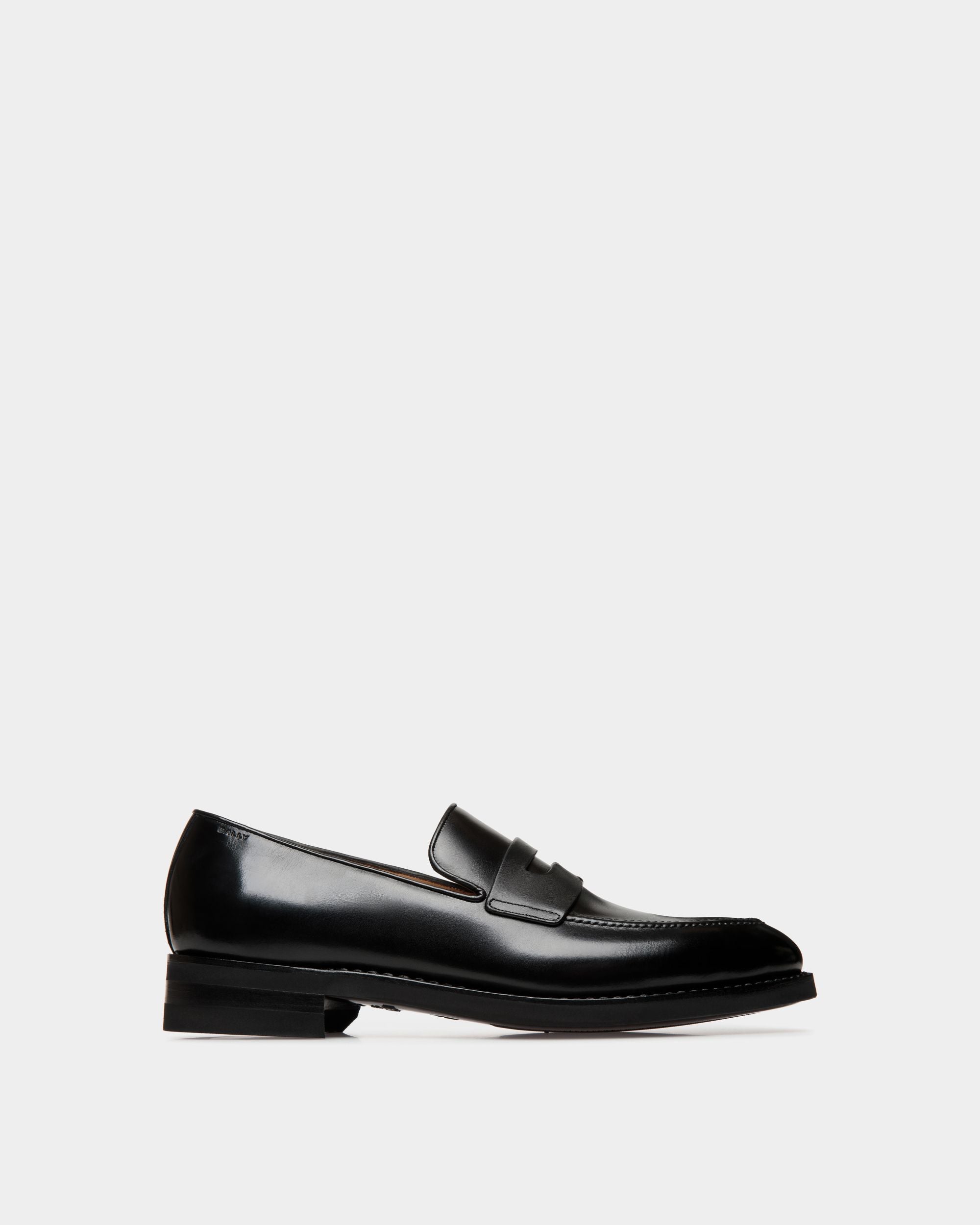 Mocasín Scribe Un De Piel Negra - Hombre - Bally - 01