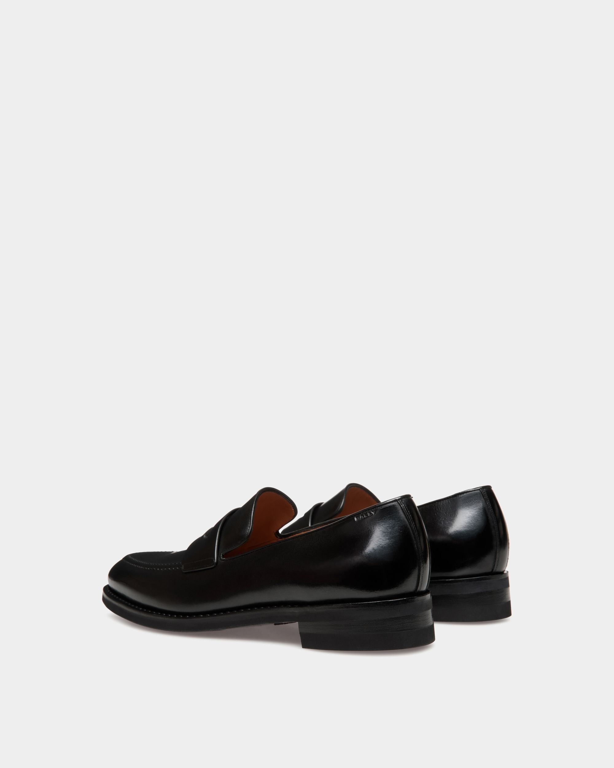 Mocasín Scribe Un De Piel Negra - Hombre - Bally - 03
