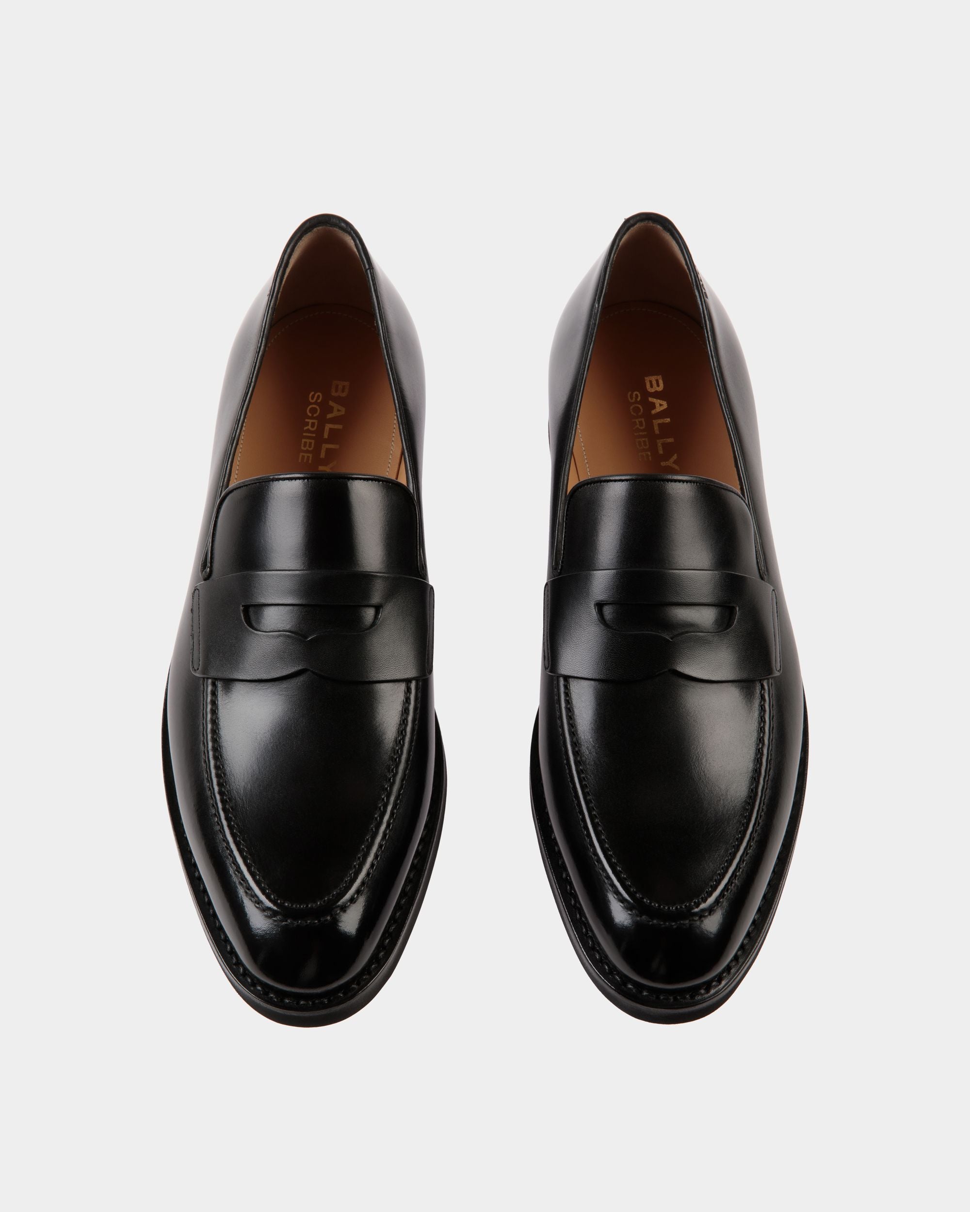 Mocasín Scribe Un De Piel Negra - Hombre - Bally - 04