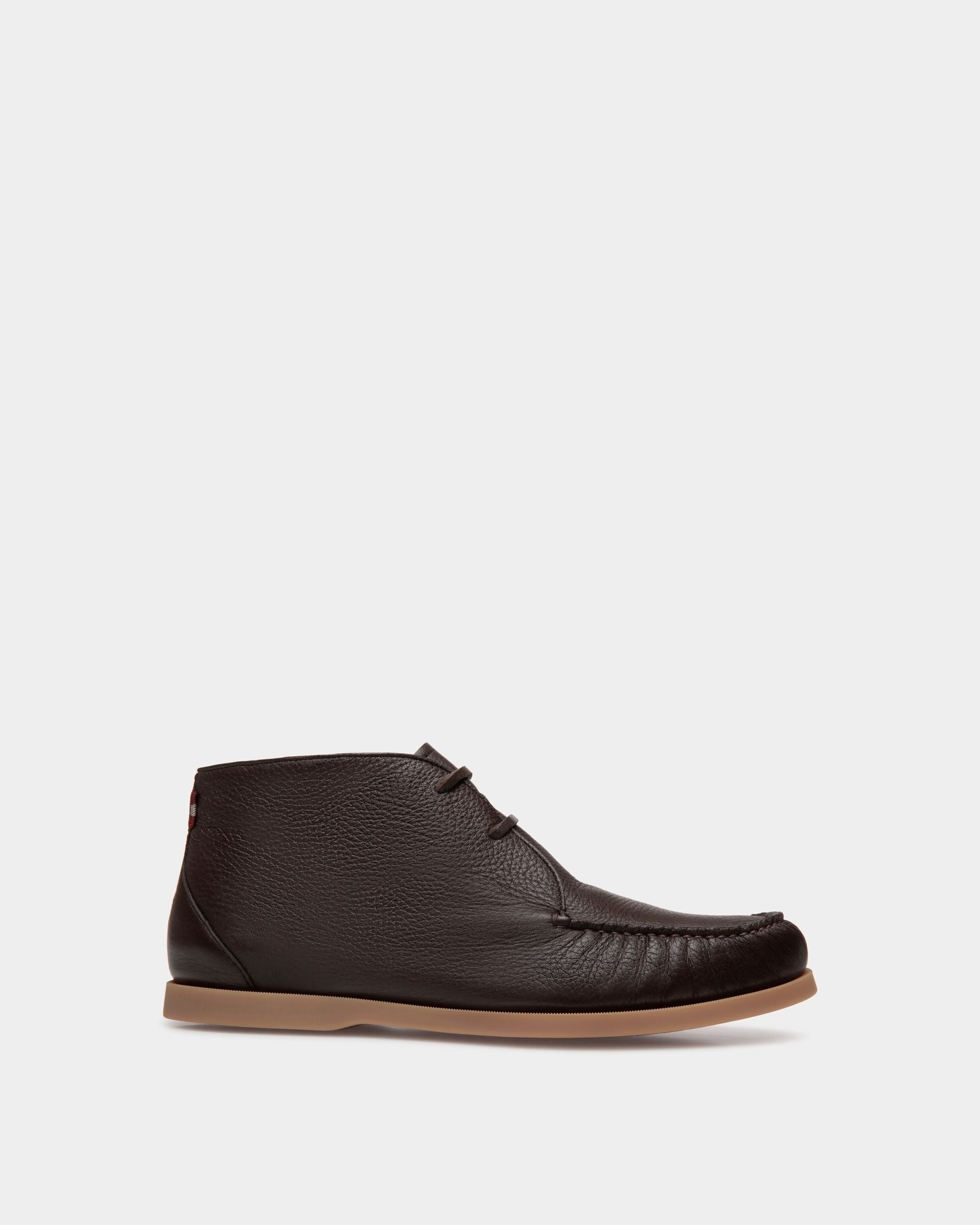 Nelson Bootie In Ebano Deer Leather - Men's - Bally - 01