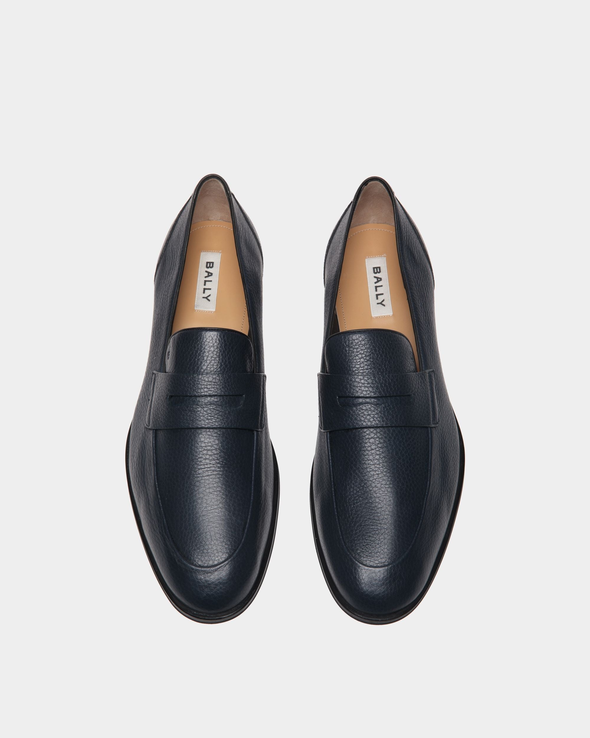 Mocasín Westminster De Piel De Ciervo Navy Blue - Hombre - Bally - 05
