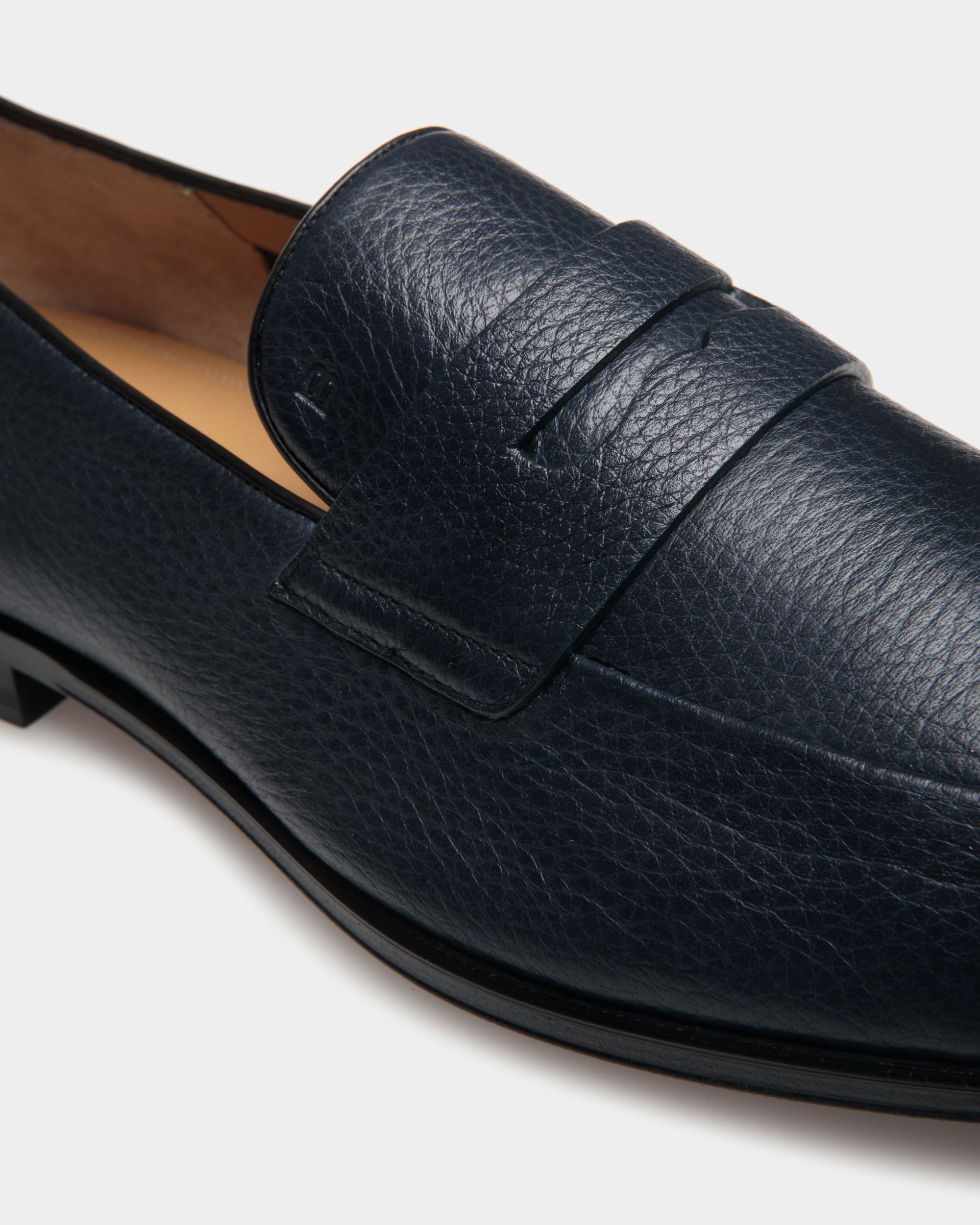 Mocasín Westminster De Piel De Ciervo Navy Blue - Hombre - Bally - 06