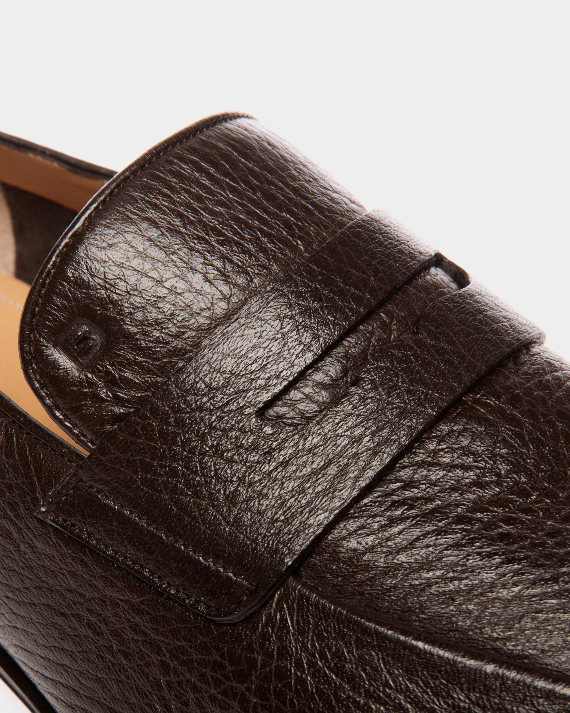Westminster Loafer In Brown Deer Leather - Men's - Bally - 04