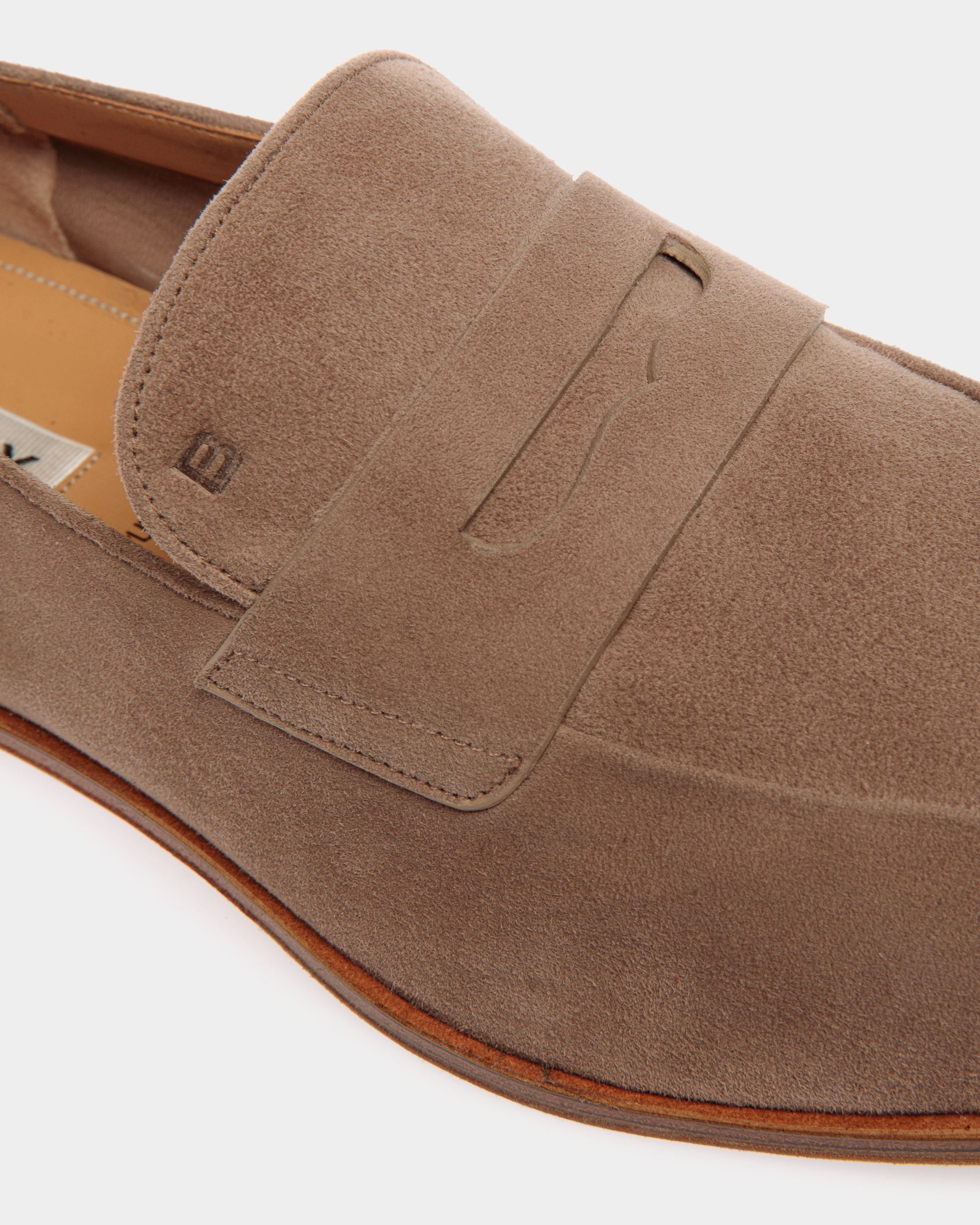 Westminster Loafer In Taupe Suede Leather - Men's - Bally - 04