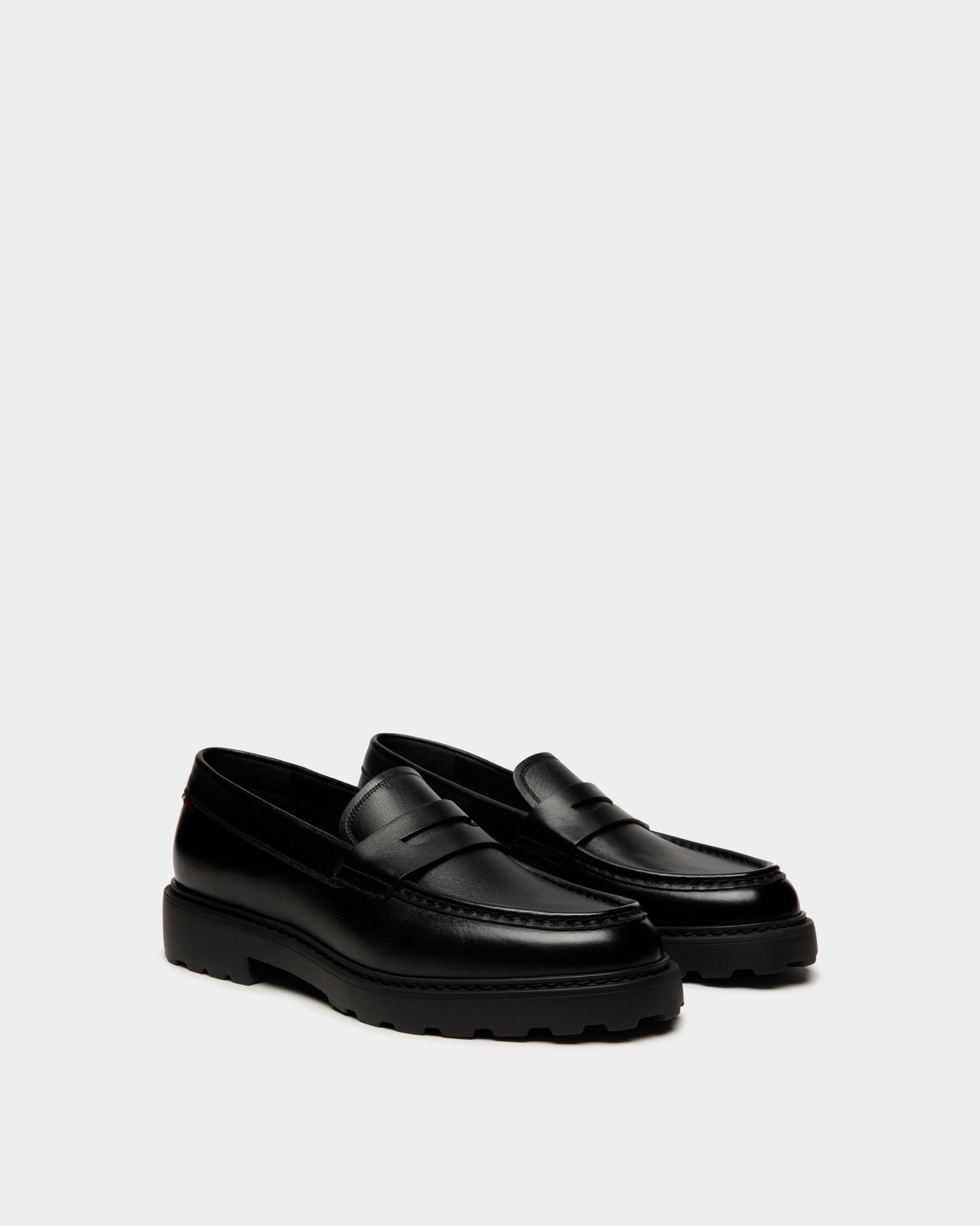 Gusto Loafer In Black Leather - Men's - Bally - 02