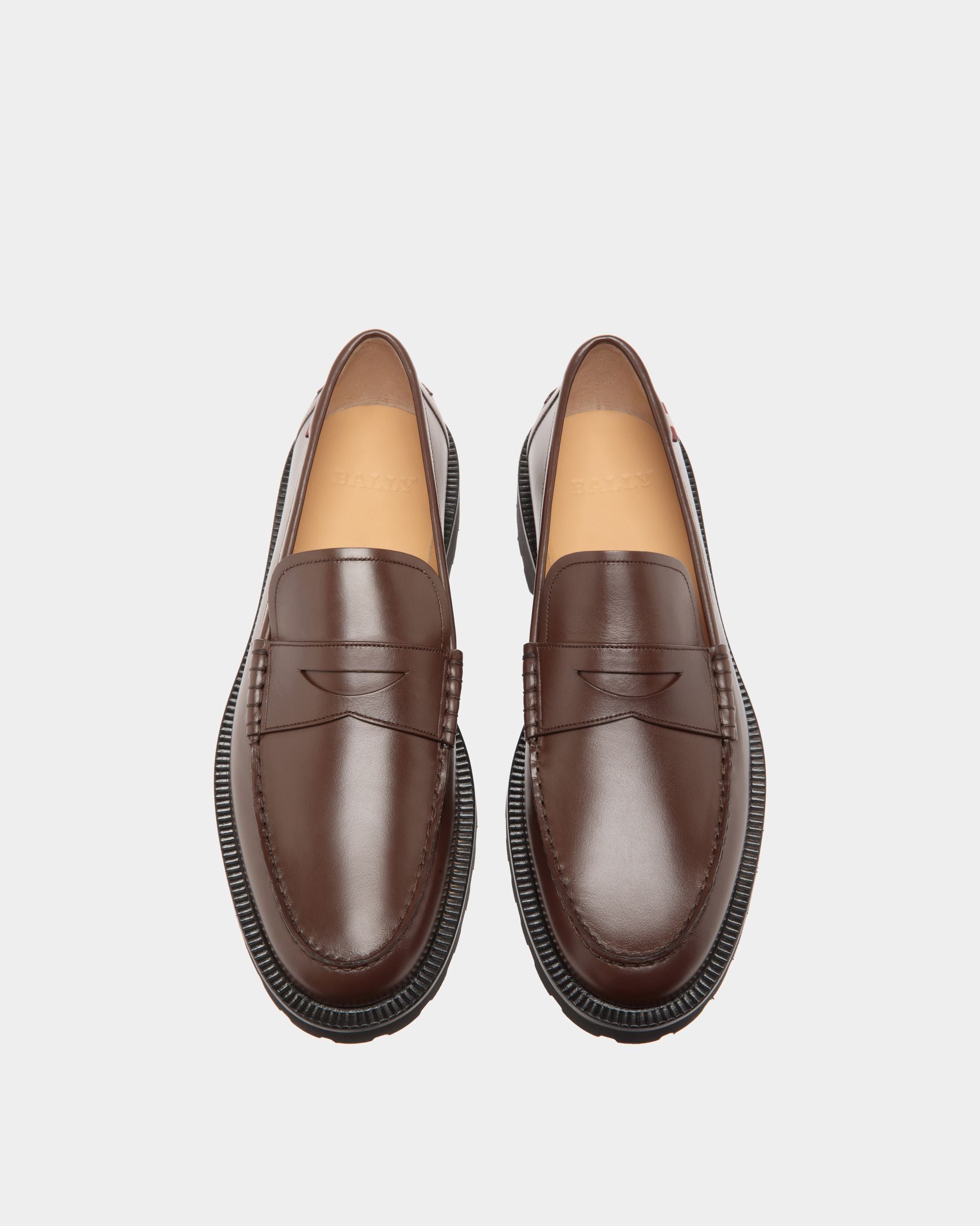 Loafer in Brown Leather - Men's - Bally - 04