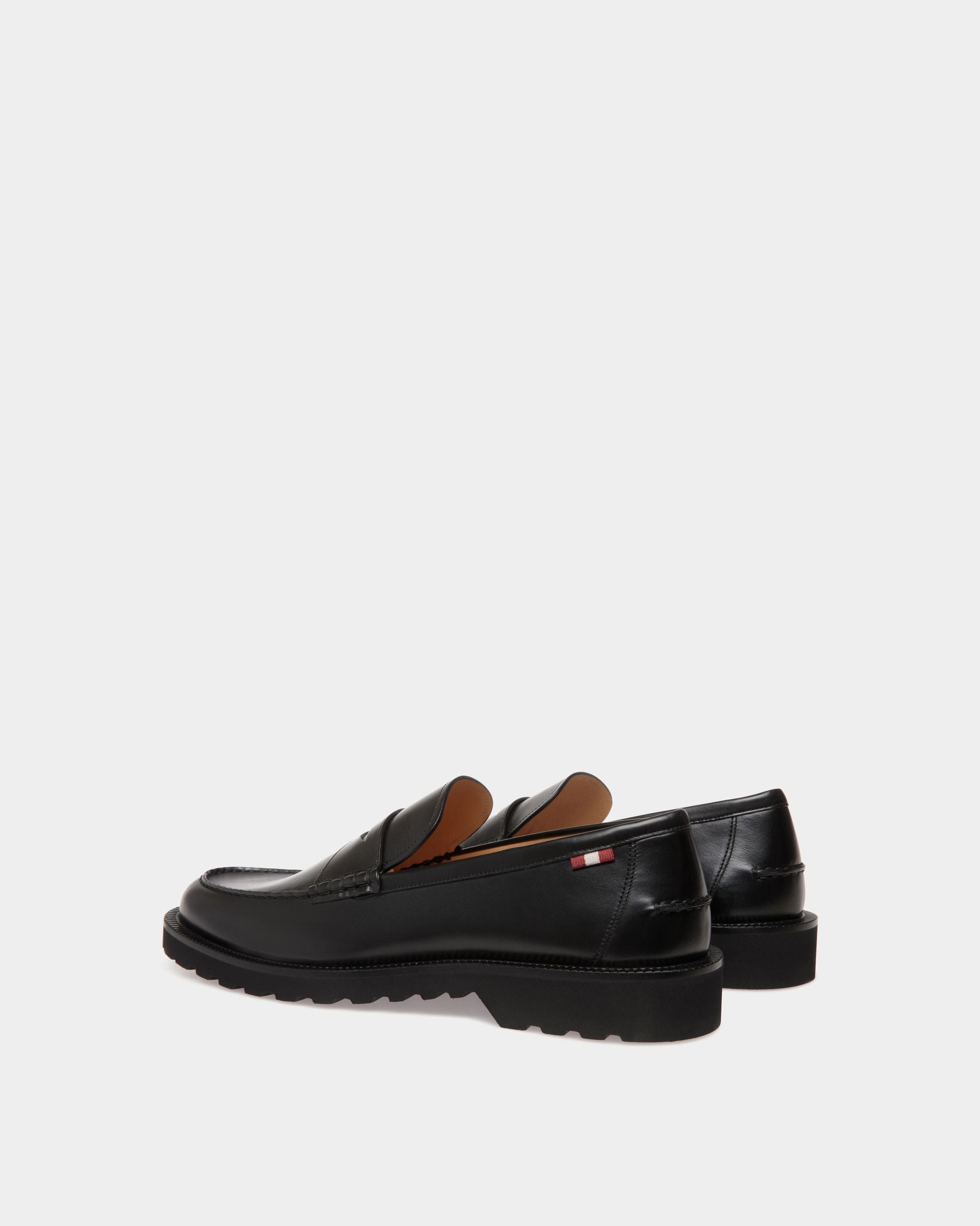 Loafer in Black Leather - Men's - Bally - 03