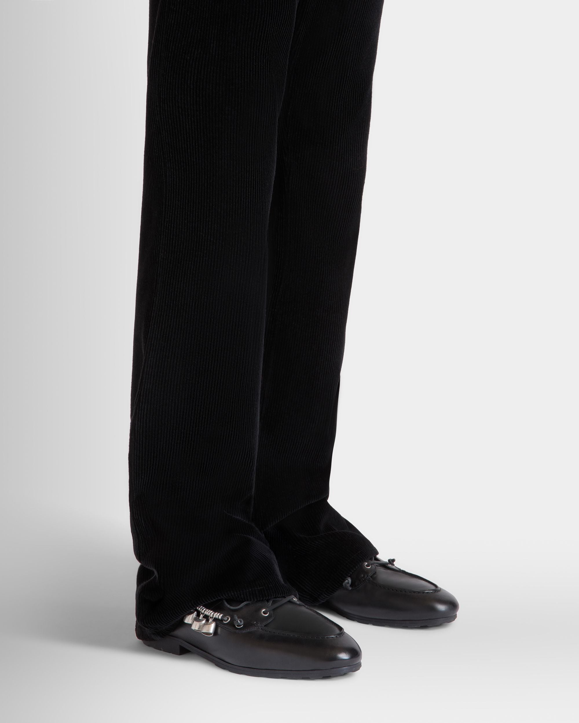 Mocasín Plume De Piel Negra - Hombre - Bally - 02