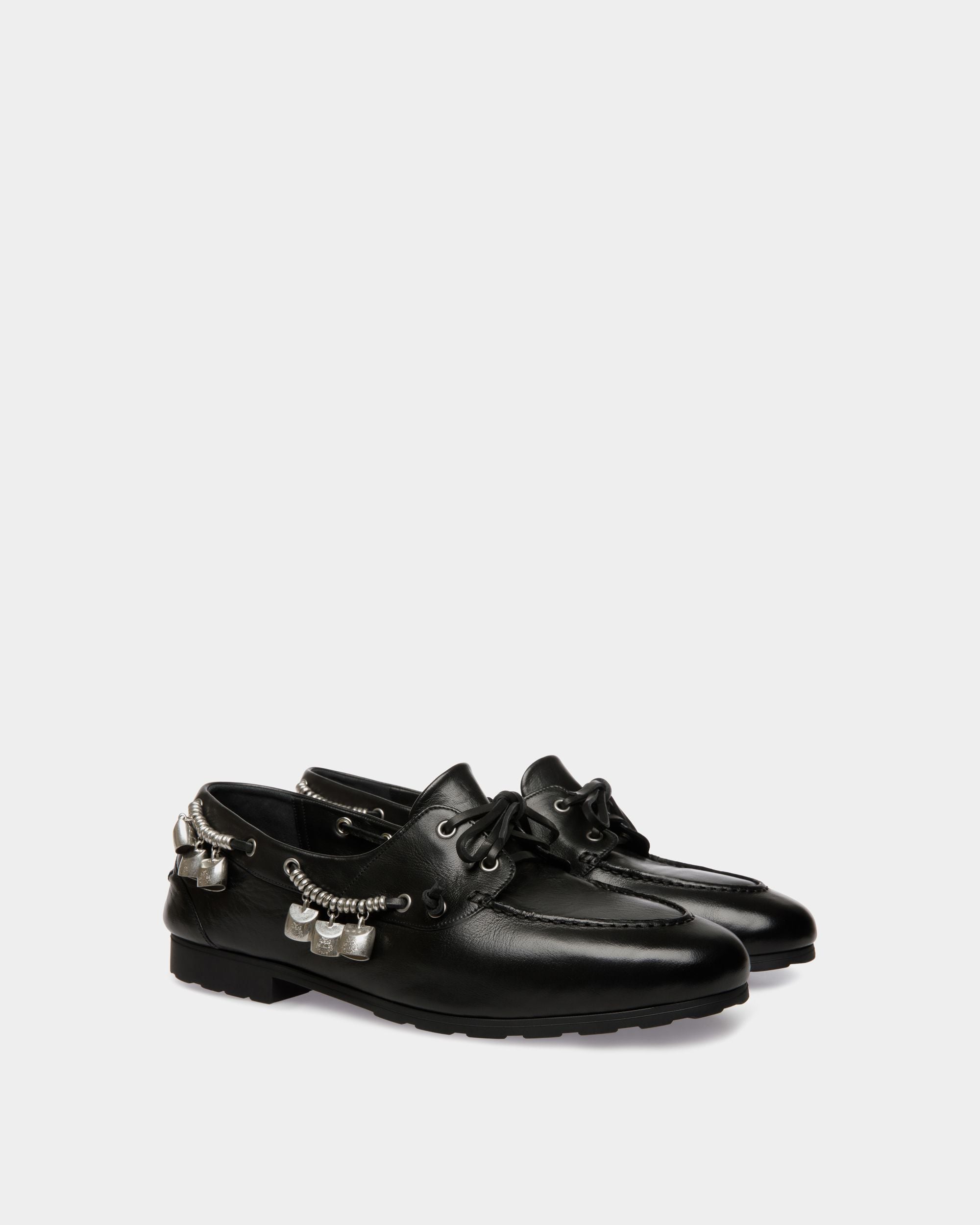 Mocasín Plume De Piel Negra - Hombre - Bally - 03