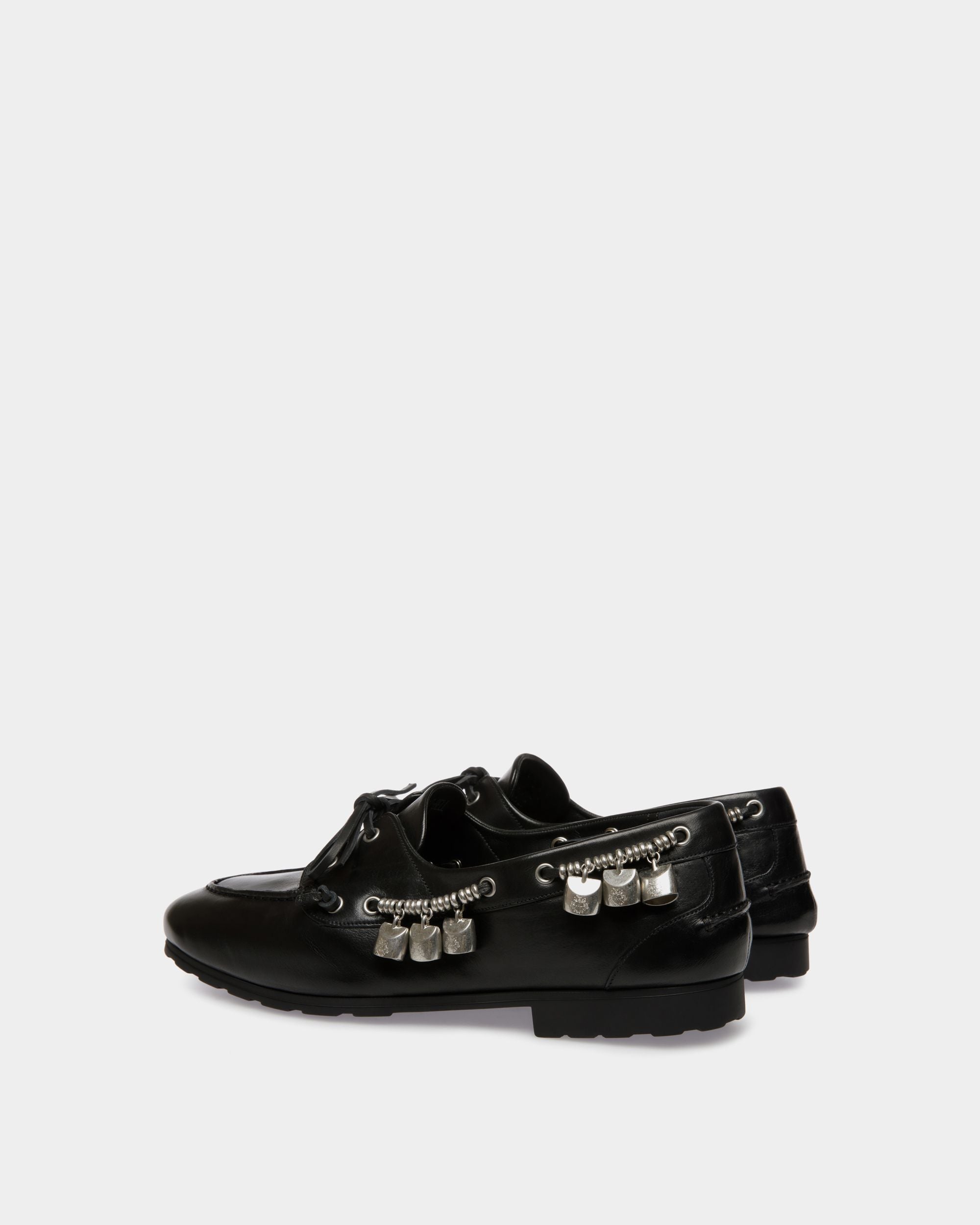 Mocasín Plume De Piel Negra - Hombre - Bally - 04