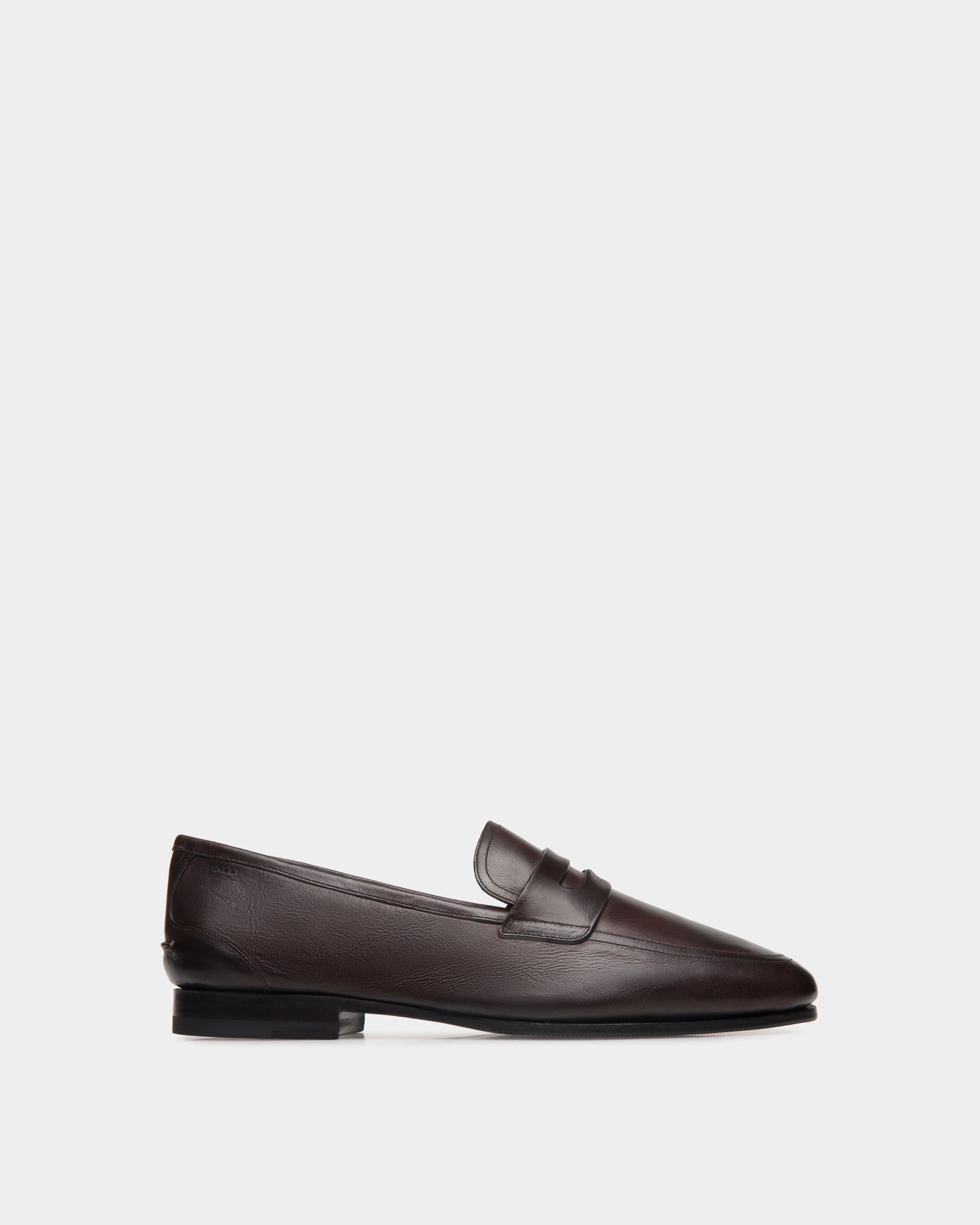 Mocasín Plume De Piel Ébano - Hombre - Bally - 01