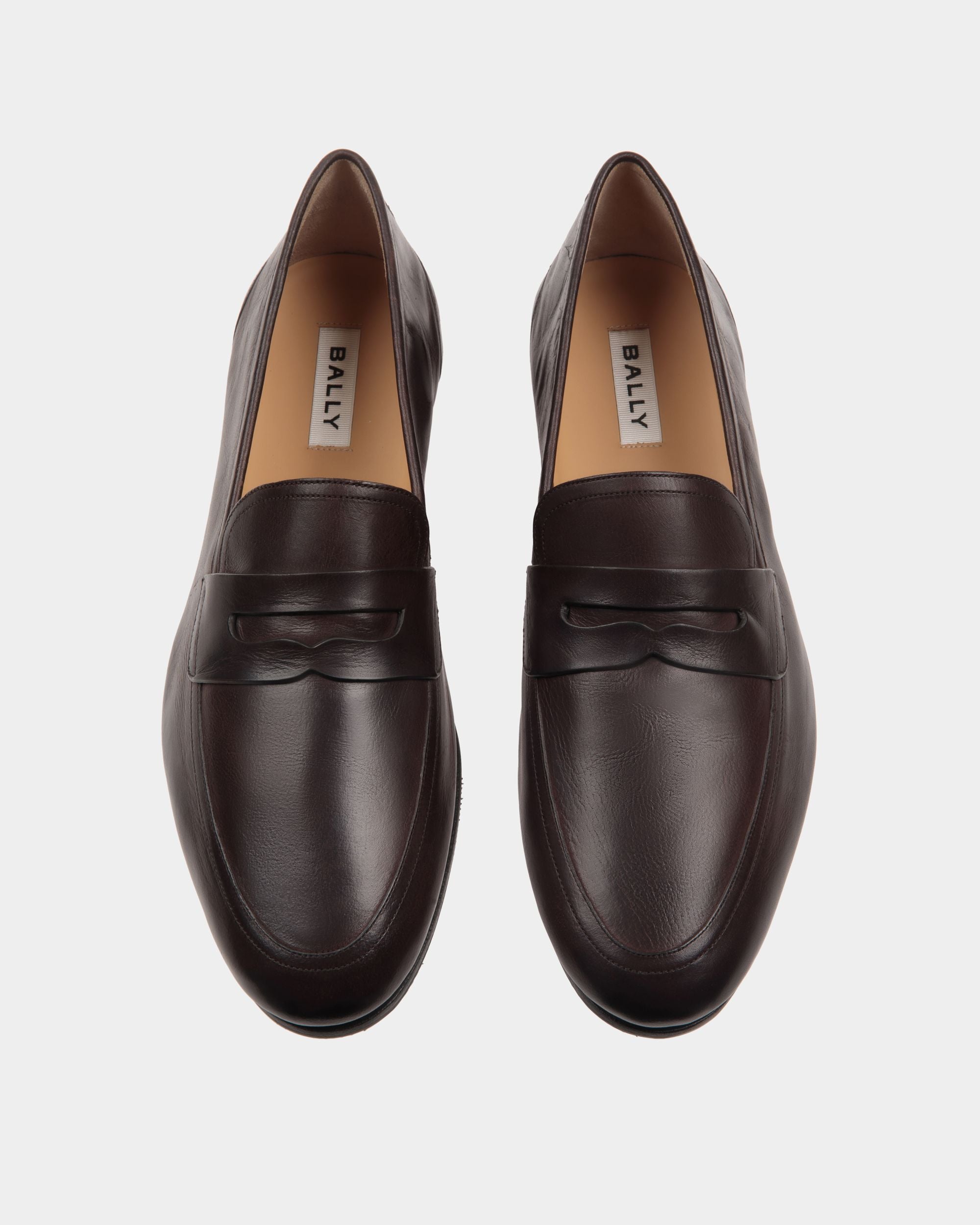 Mocasín Plume De Piel Ébano - Hombre - Bally - 05