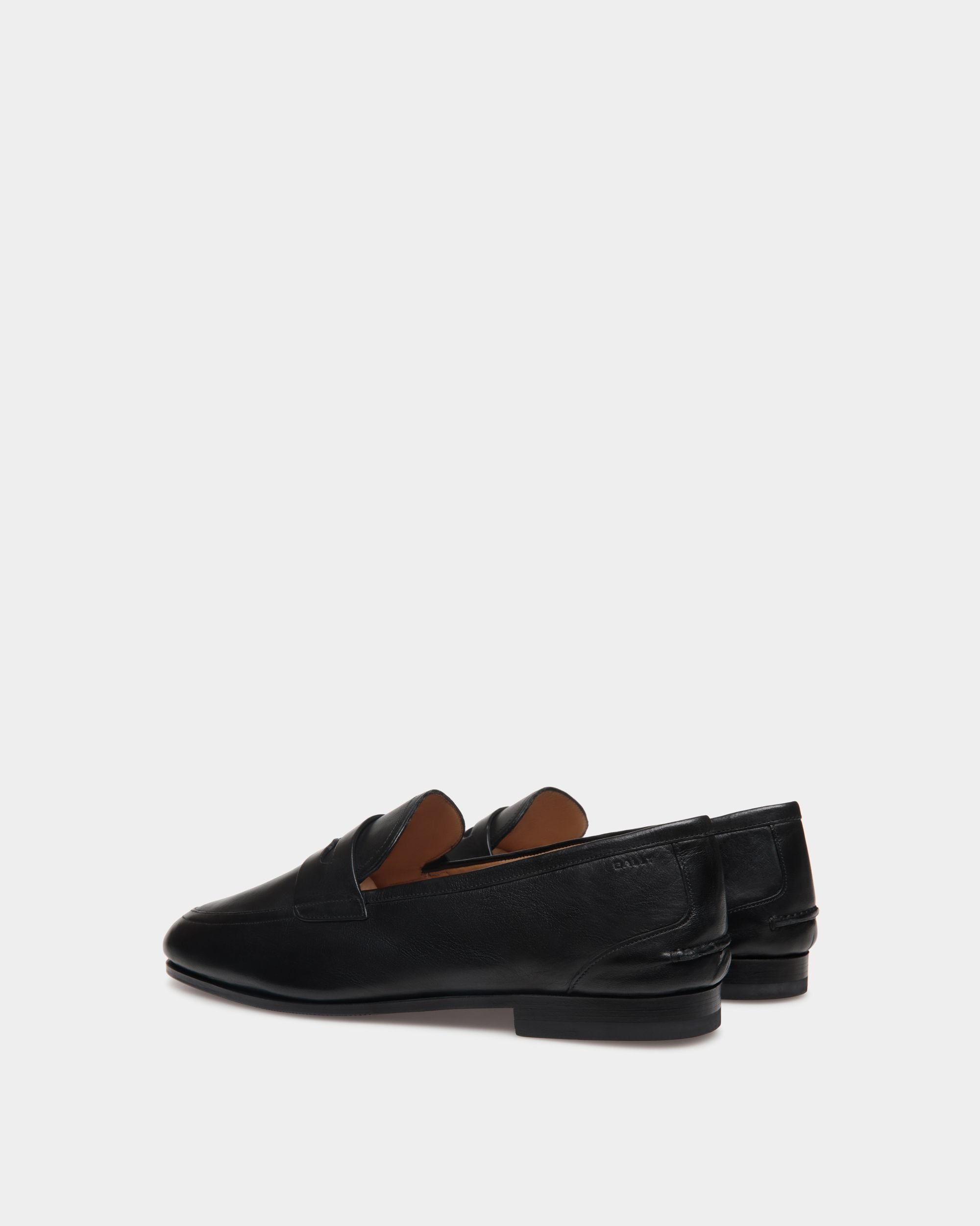 Mocasín Plume De Piel Negra - Hombre - Bally - 03