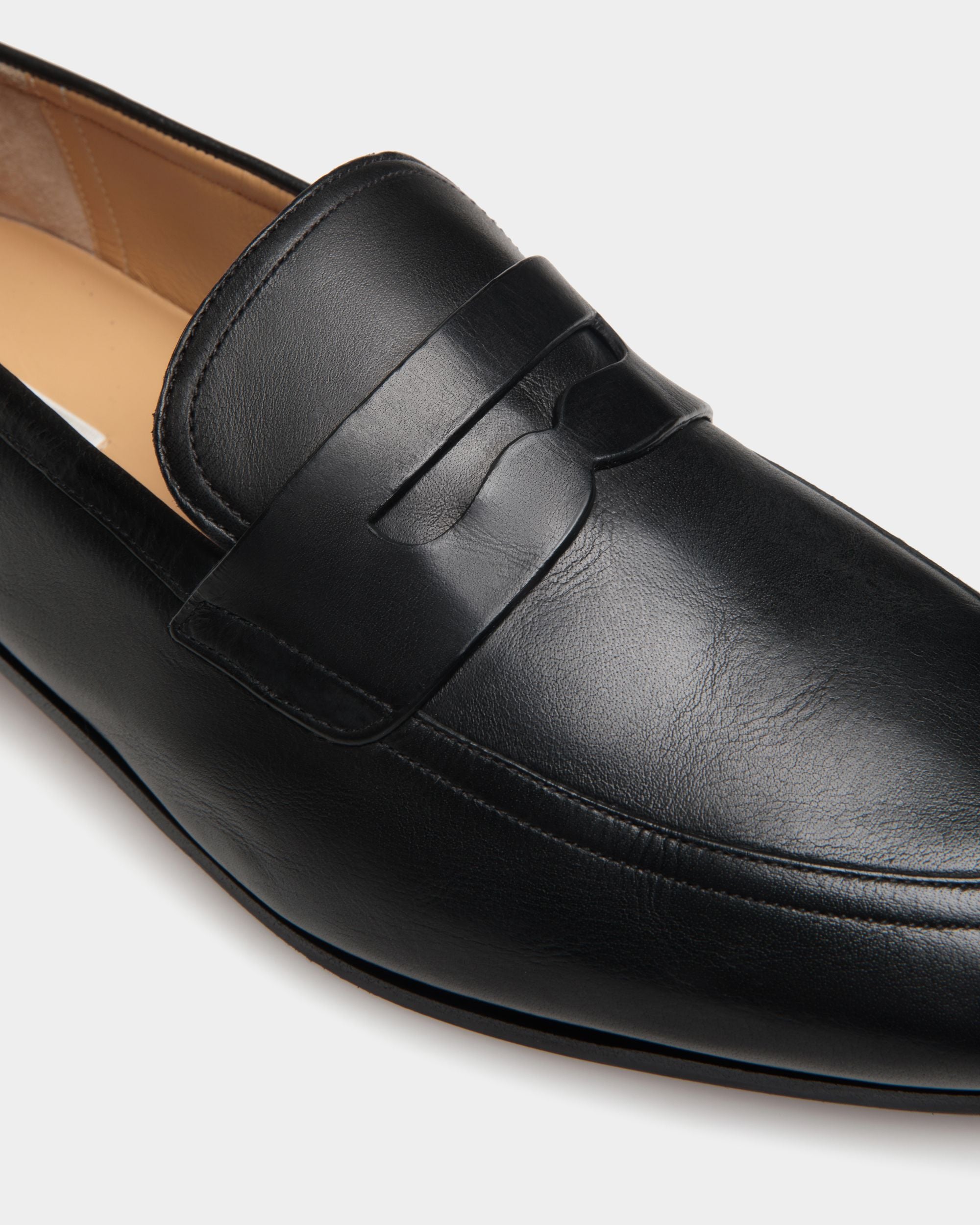 Mocasín Plume De Piel Negra - Hombre - Bally - 05