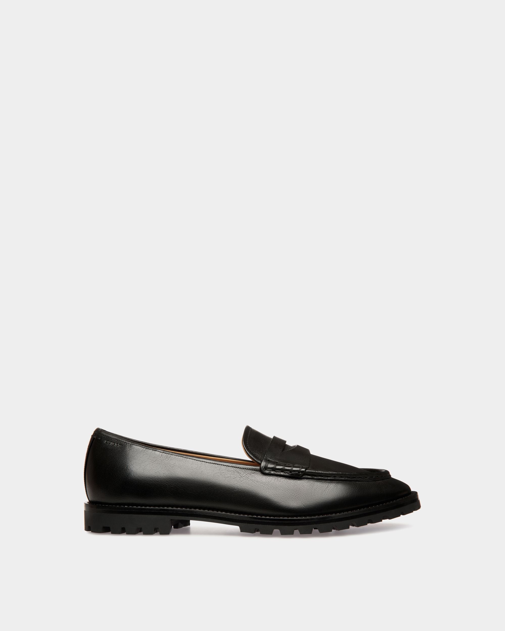 Mocasín Solaria De Piel Negra - Hombre - Bally - 01