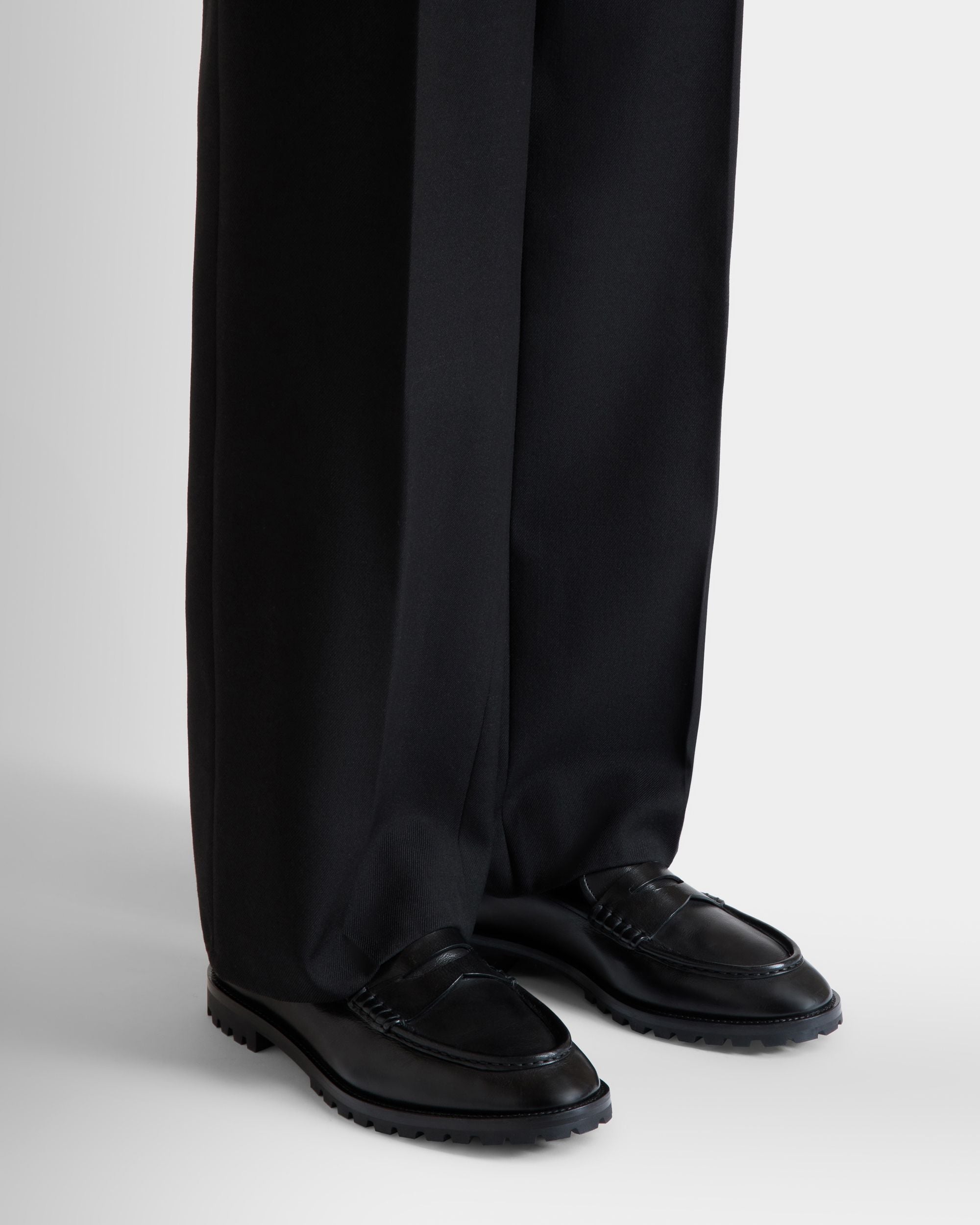 Mocasín Solaria De Piel Negra - Hombre - Bally - 02