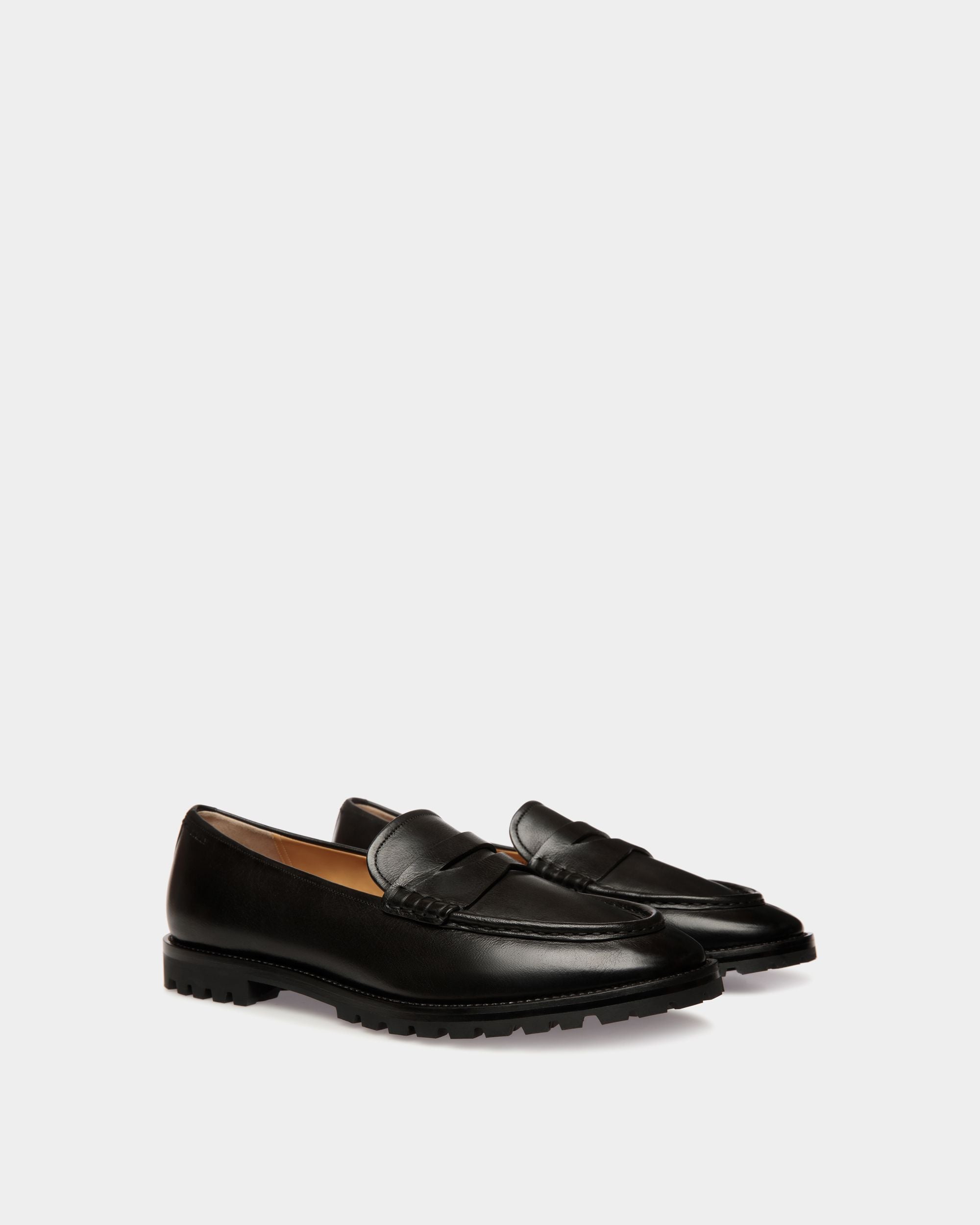 Mocasín Solaria De Piel Negra - Hombre - Bally - 03