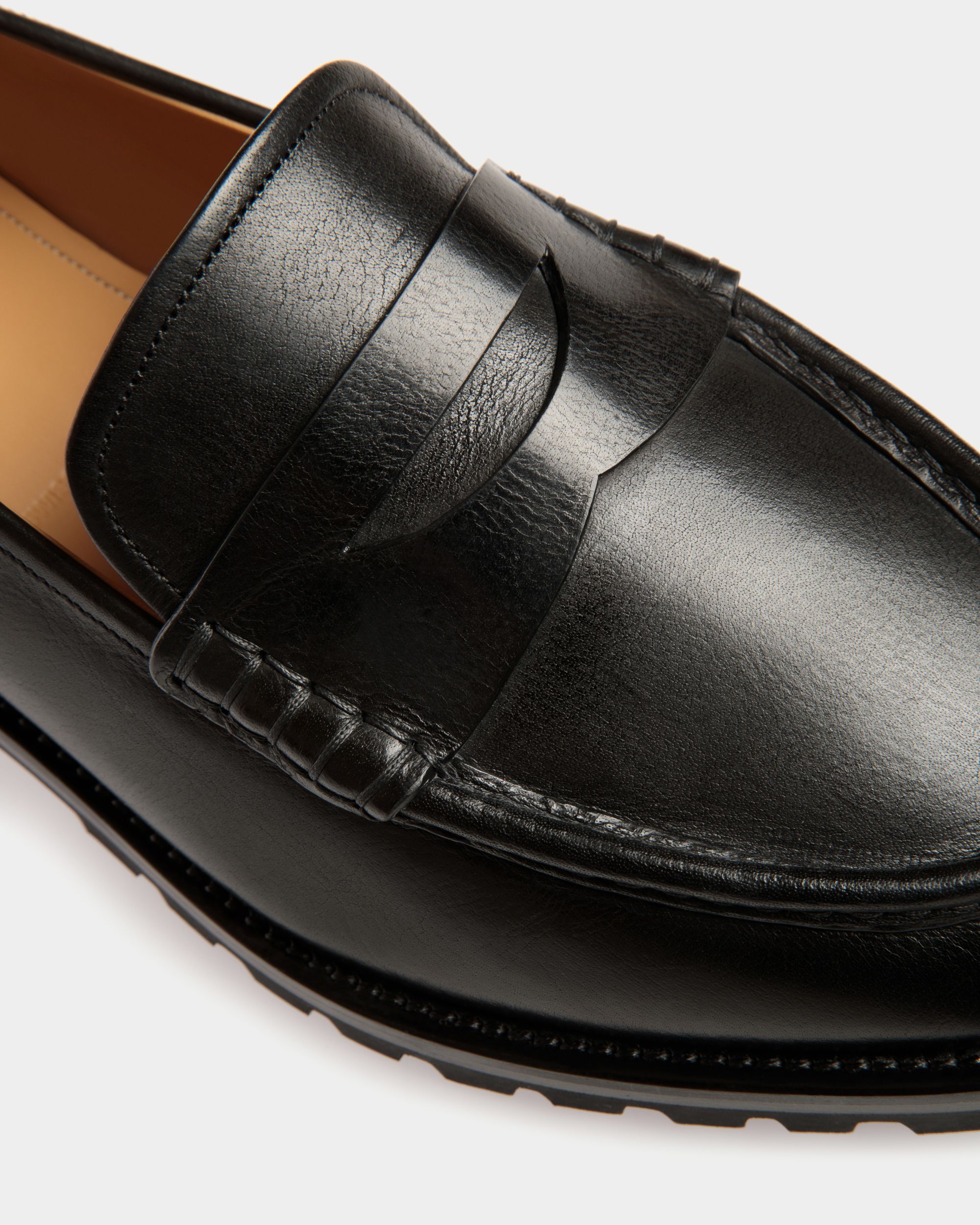 Mocasín Solaria De Piel Negra - Hombre - Bally - 06