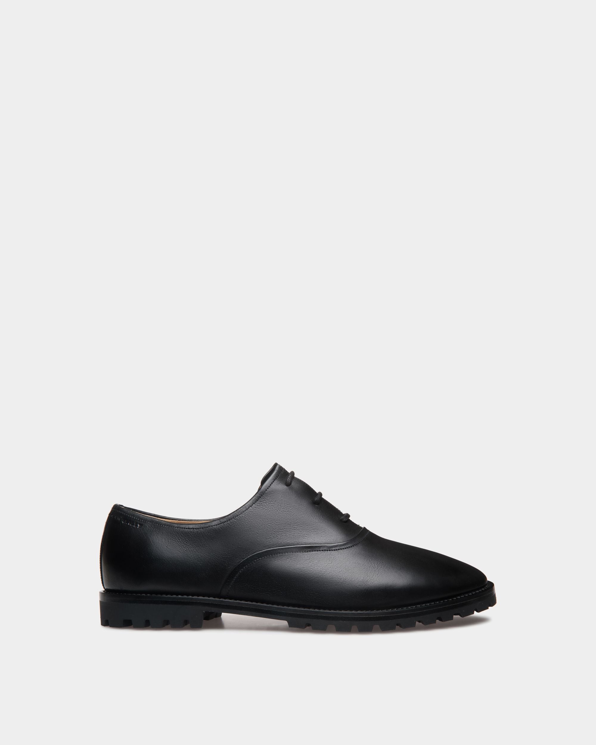 Zapato Oxford Solaria De Piel Negra - Hombre - Bally - 01